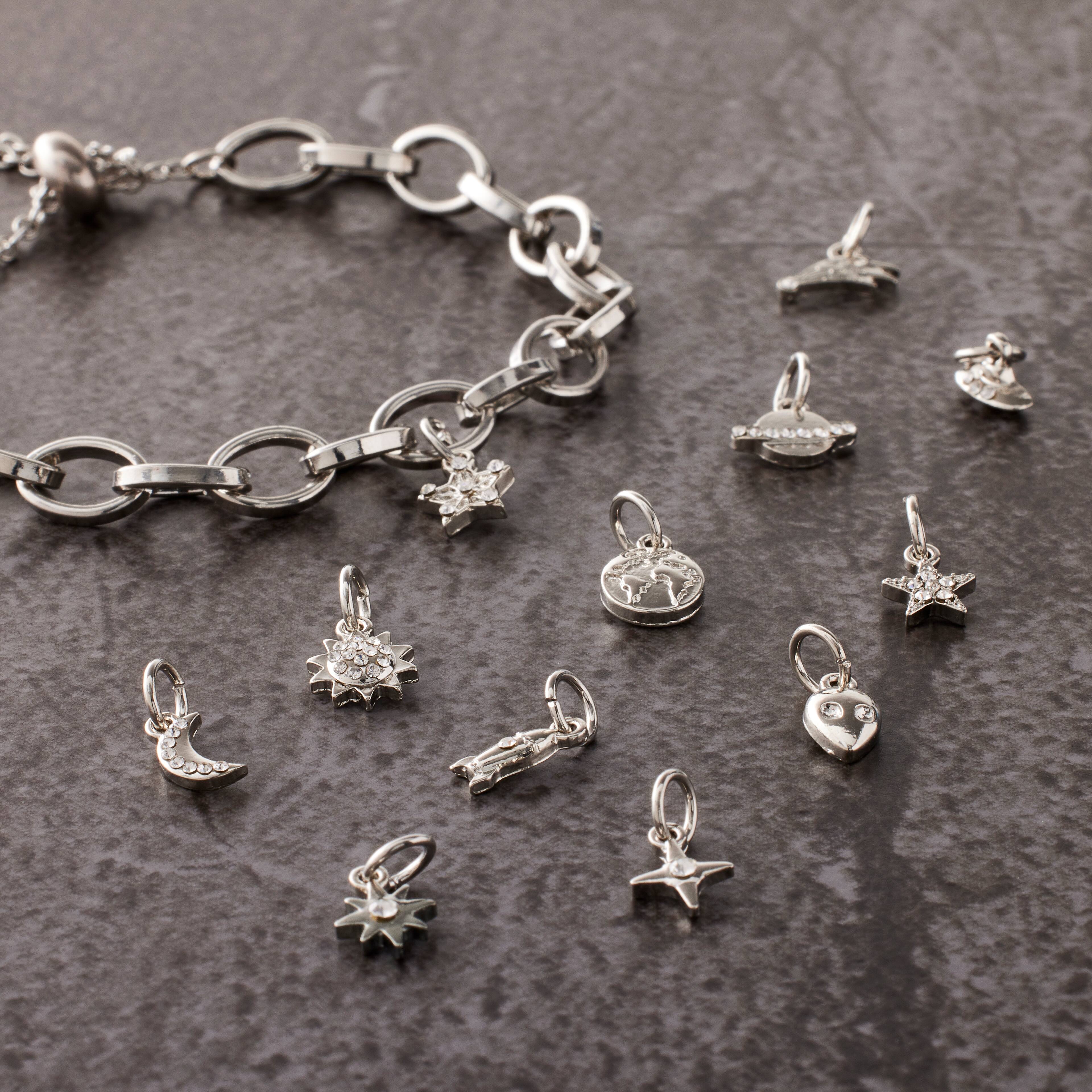 12 Packs: 12 ct. (144 total) Silver Outer Space Charms by Bead Landing™