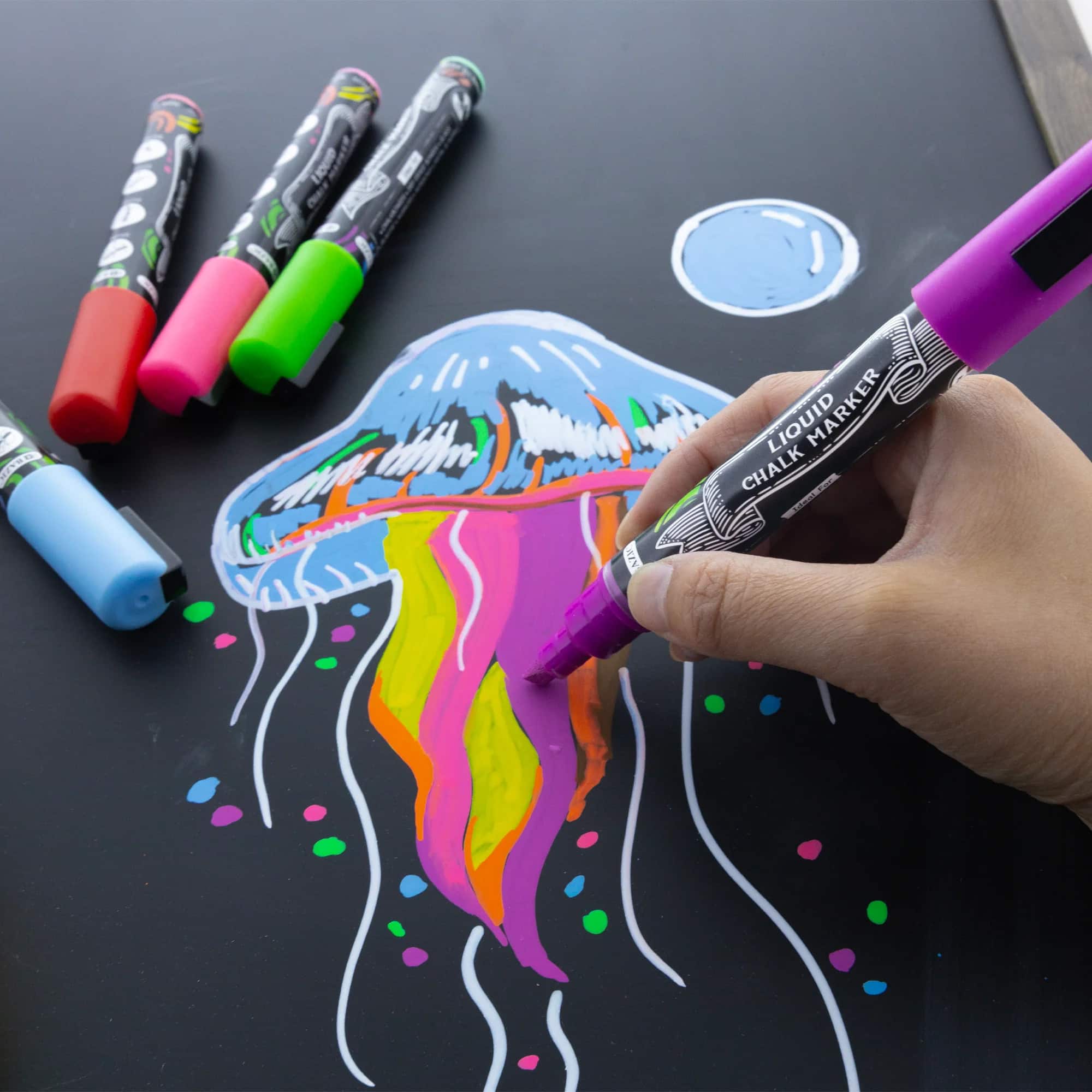 BAZIC Products® Liquid Chalk Wet Erase Markers, Pack of 8