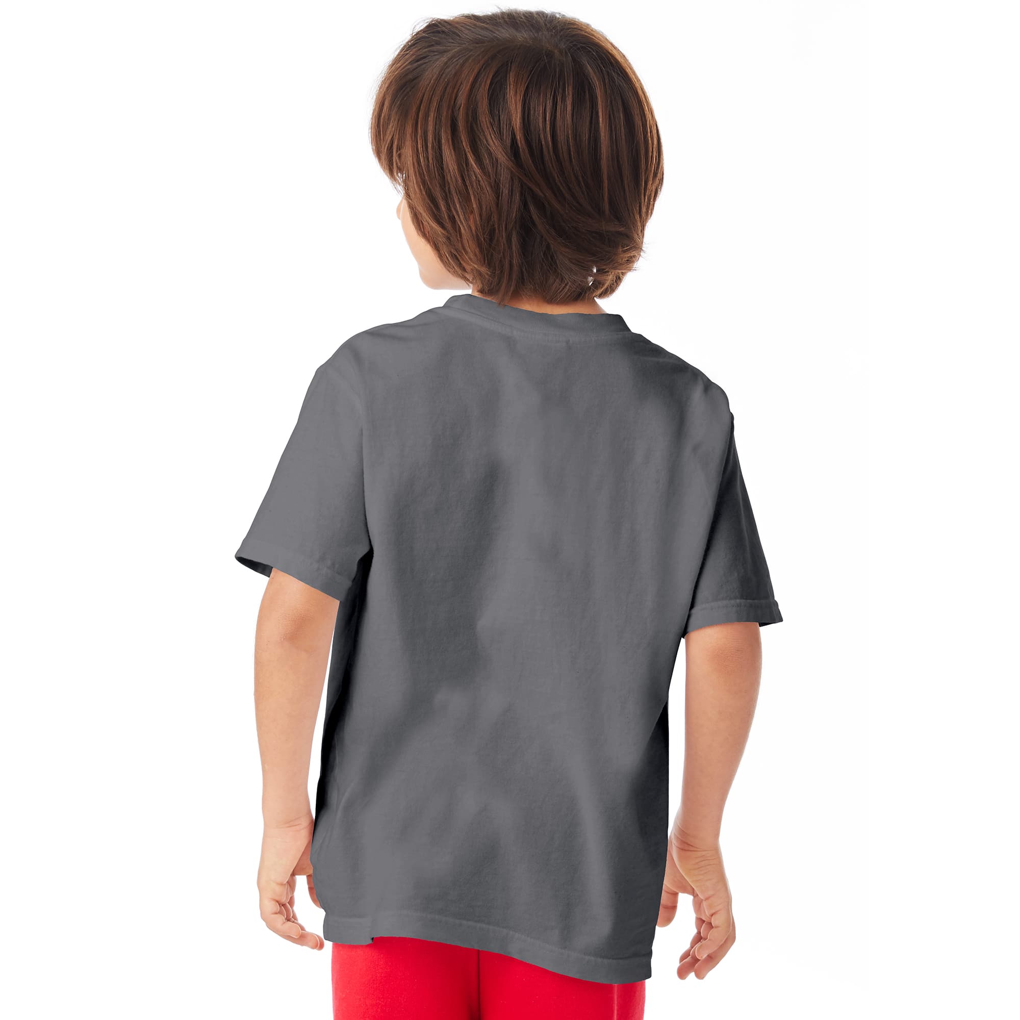Hanes Boys X-Small Comfort Wash Garment Dyed Tee
