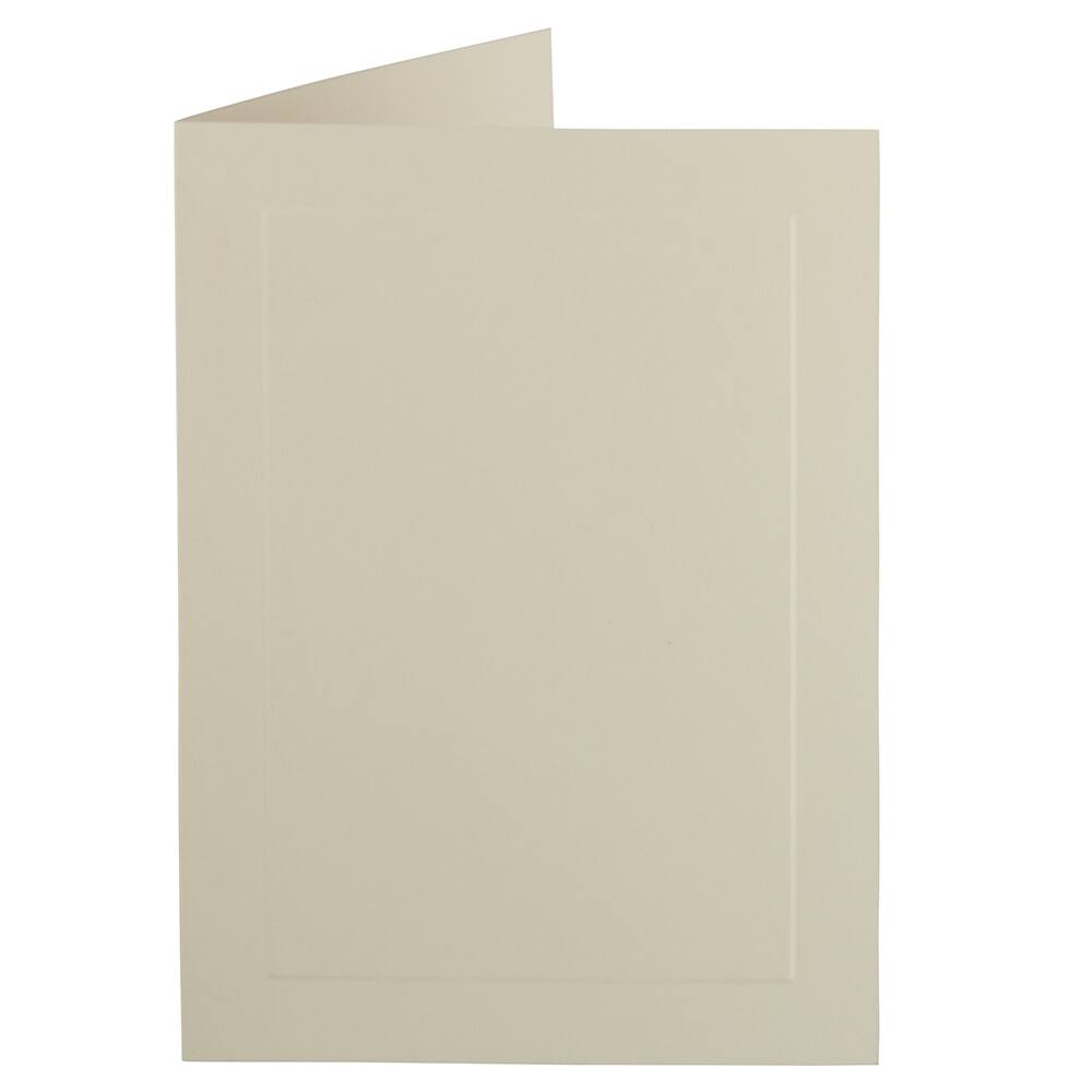 JAM Paper A7 Ivory Blank Foldover Cards with Panel
