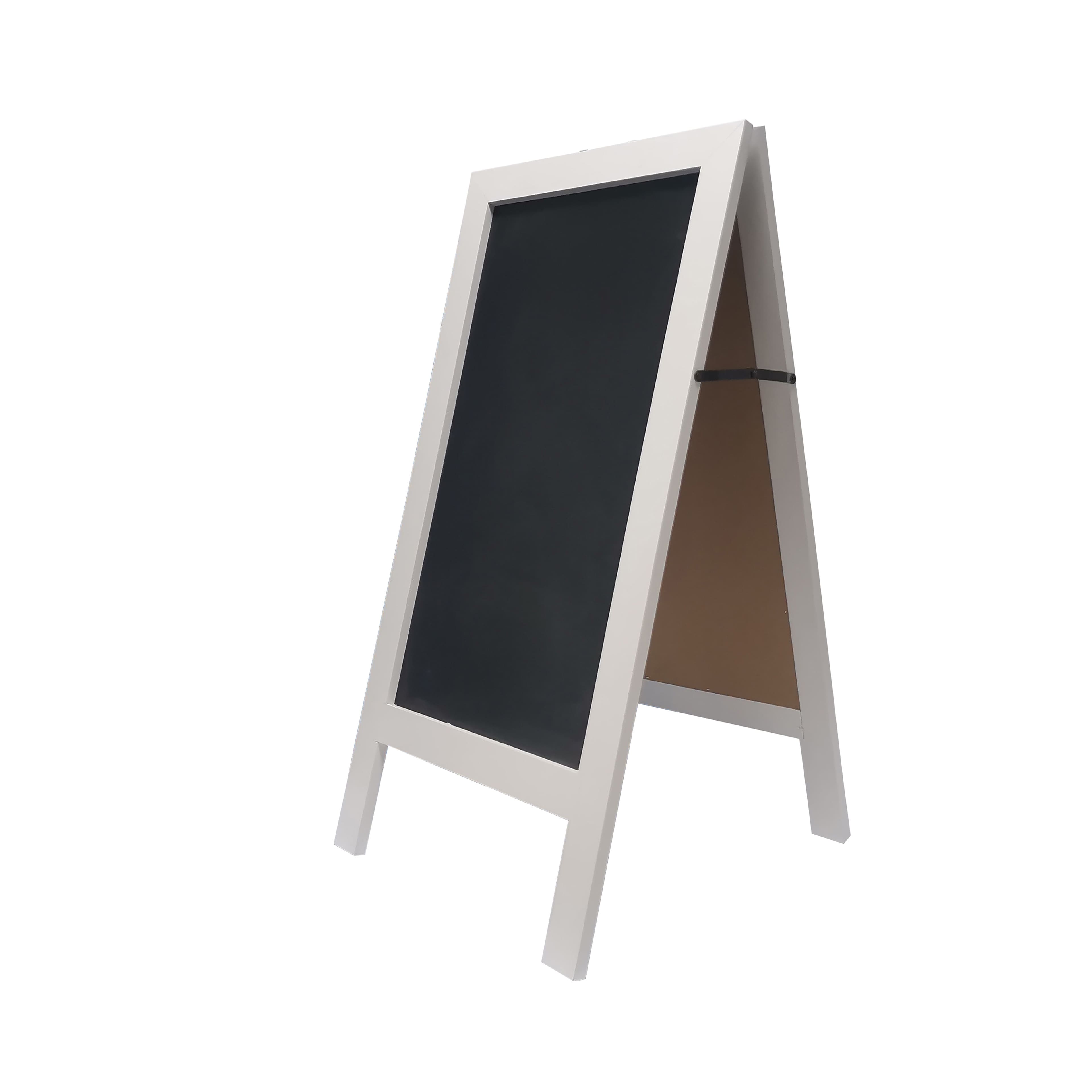 16.25" x 31.75" White Folding Chalkboard by B2C™