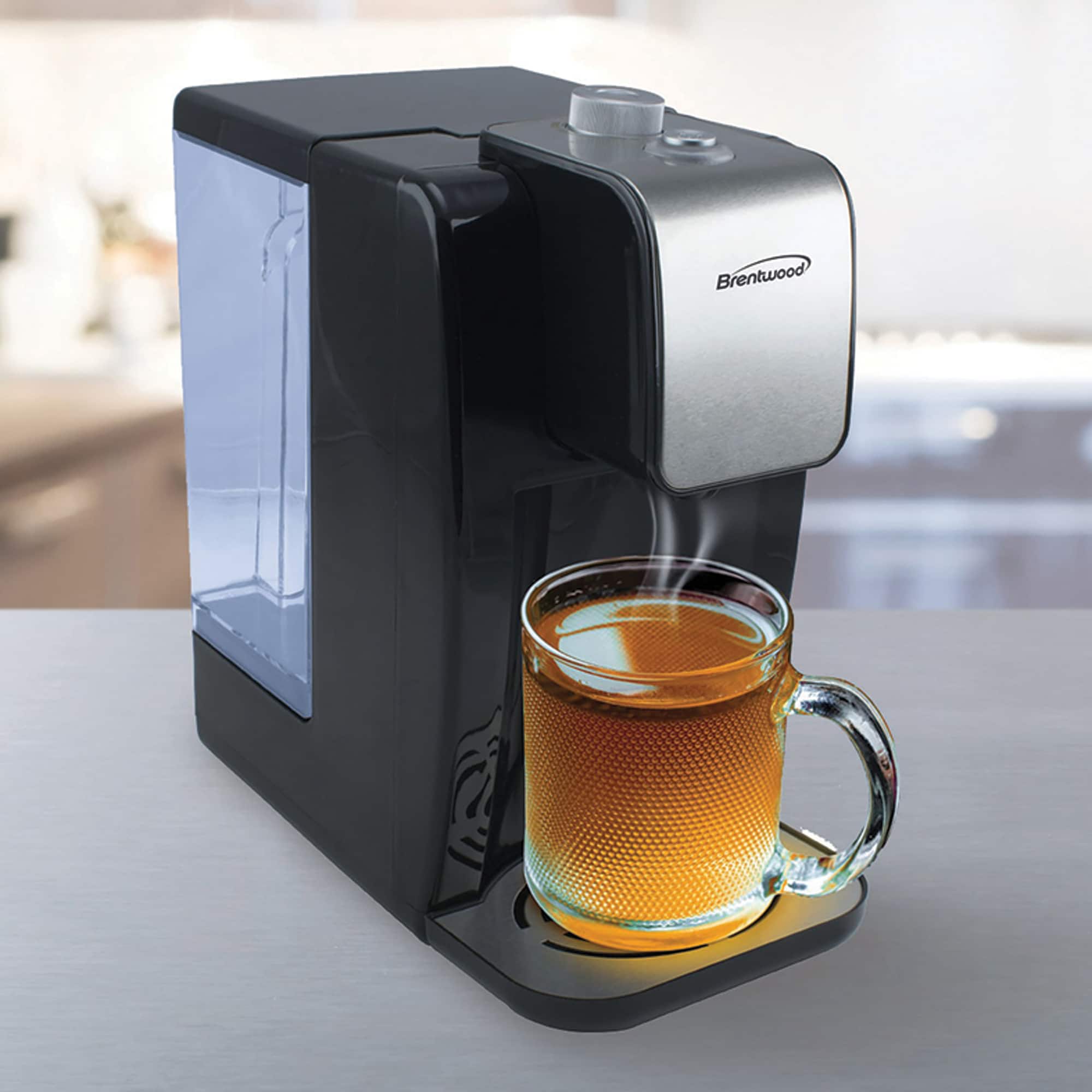 Brentwood 2.3qt. Black Single-Touch Instant Hot Water Dispenser