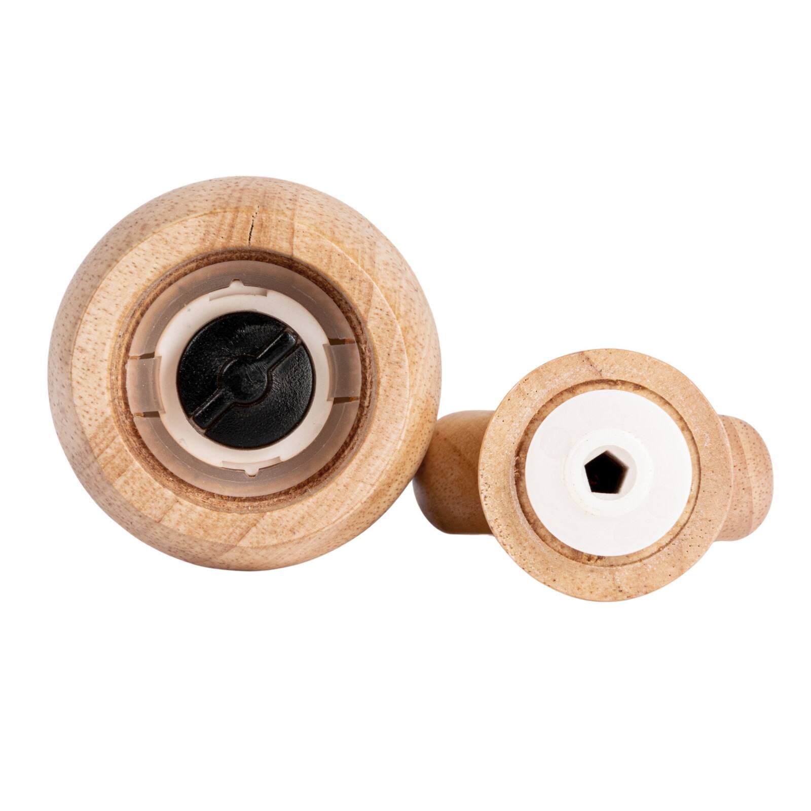 Hello Honey® 8.25" Natural Rubberwood Classic Salt & Pepper Mill