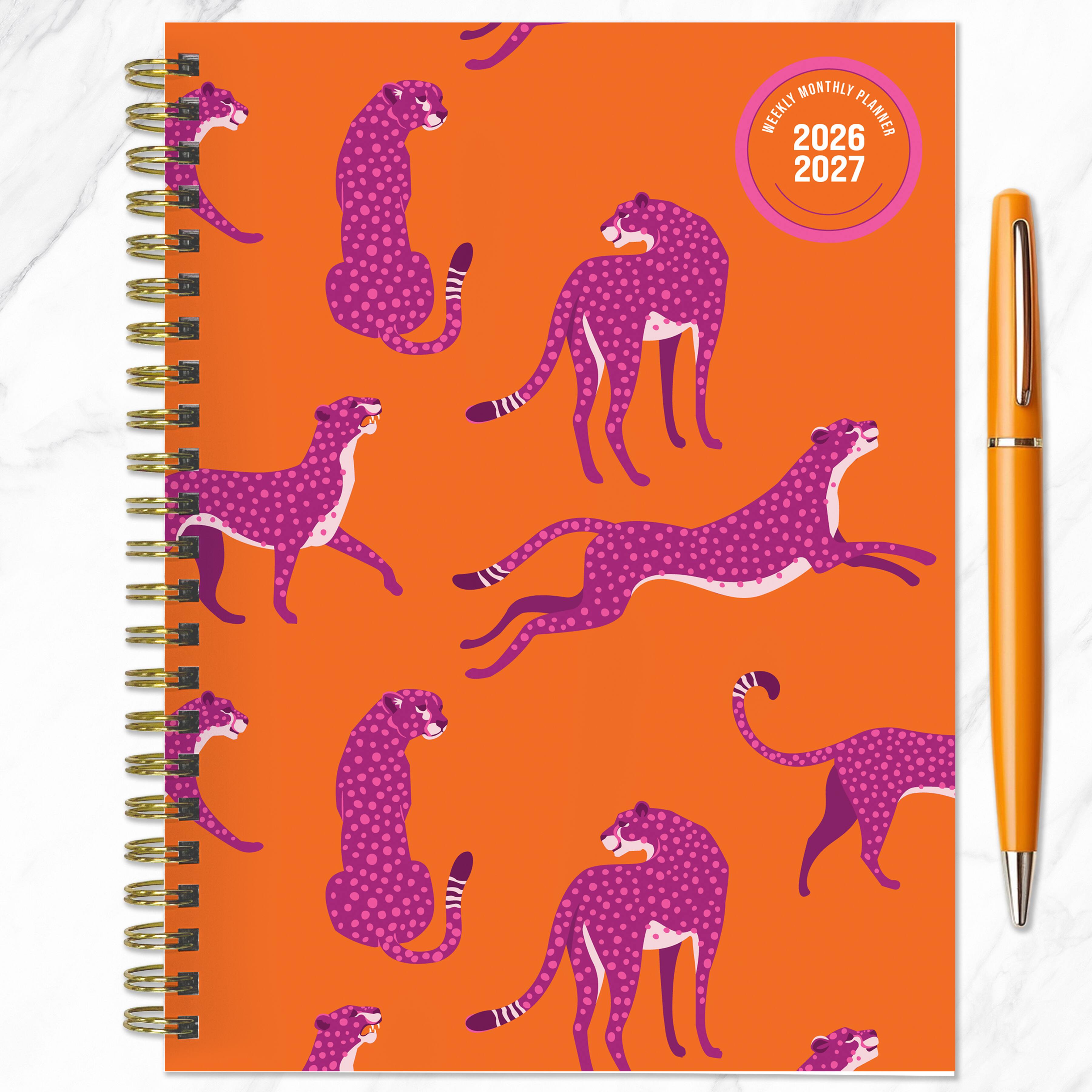 TF Publishing Medium 2026-27 Spicy Cat Weekly Monthly Planner