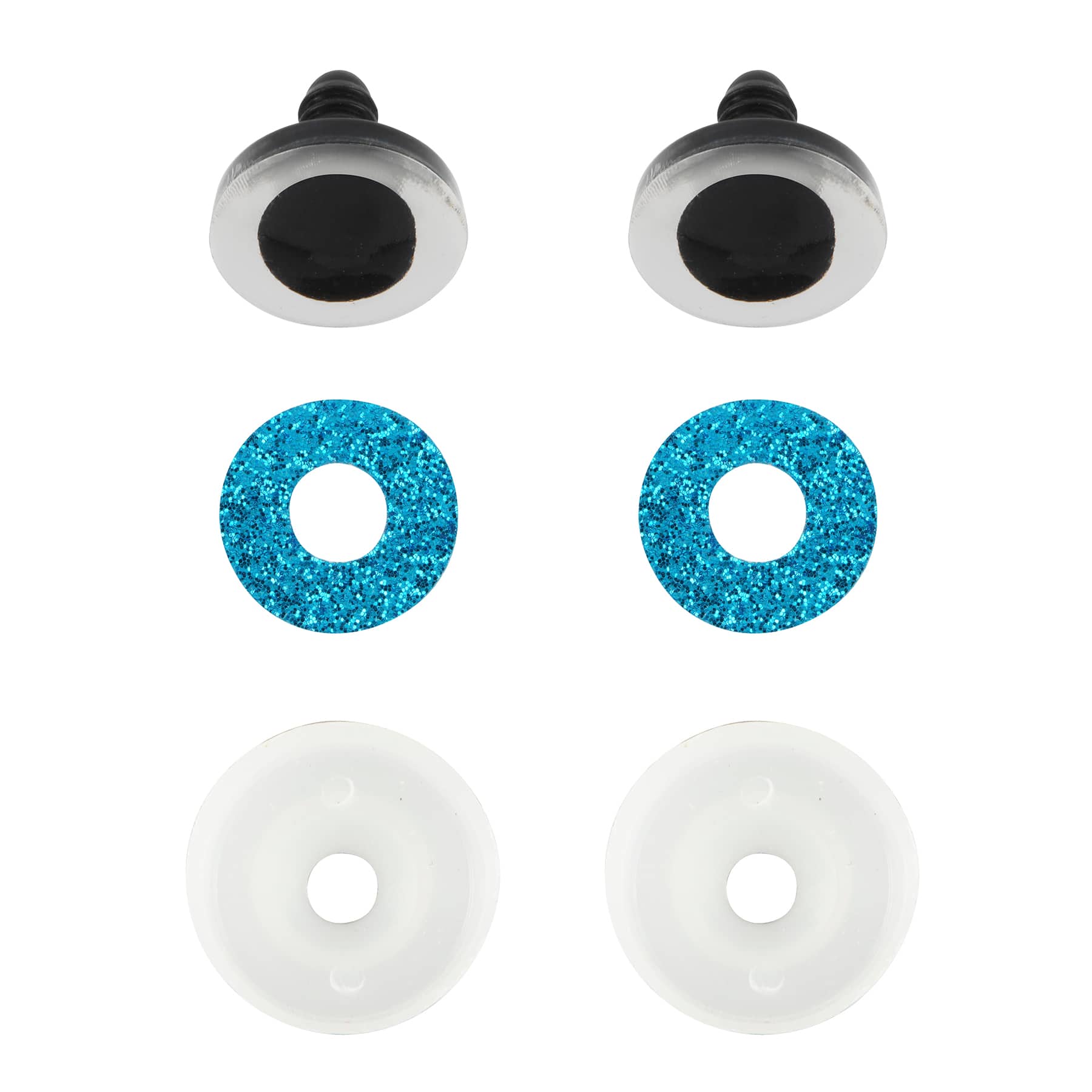 0.7" Glitter Craft Eye Set by Loops & Threads