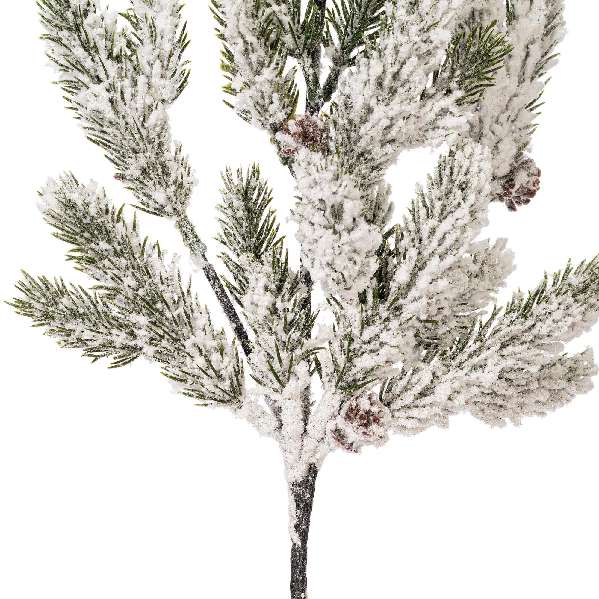 Vickerman 19.5" Snowy Glitter Artificial Pinecone Fir Sprays, 4ct.
