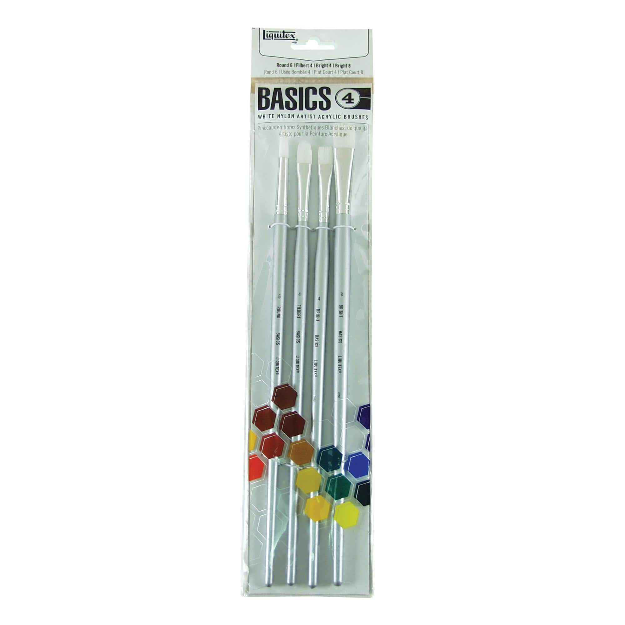 Michaels, Liquitex® BASICS® 4 Piece Brush Set – Category: Multi-Purpose