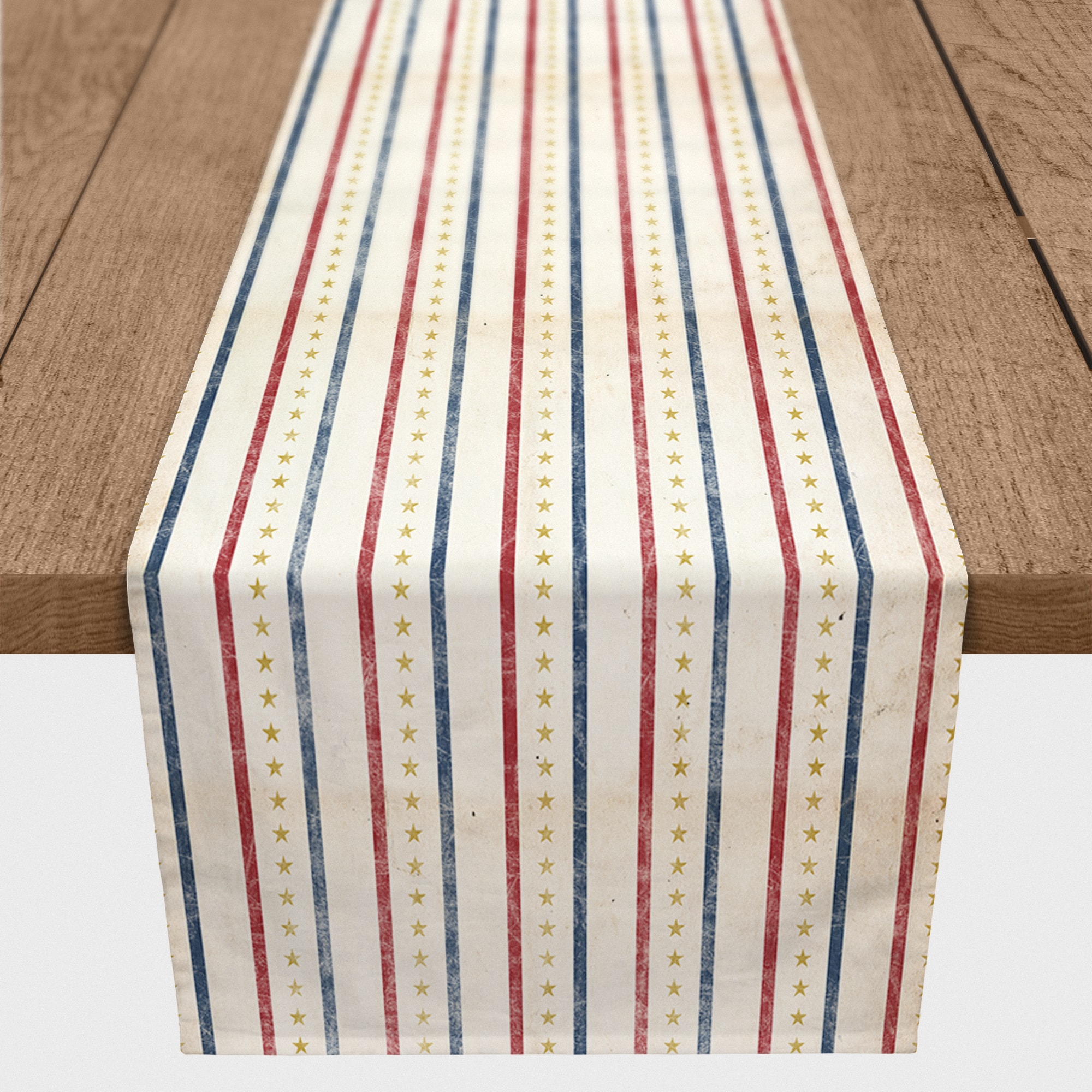 Vintage Stars & Stripes Indoor/Outdoor Table Runner