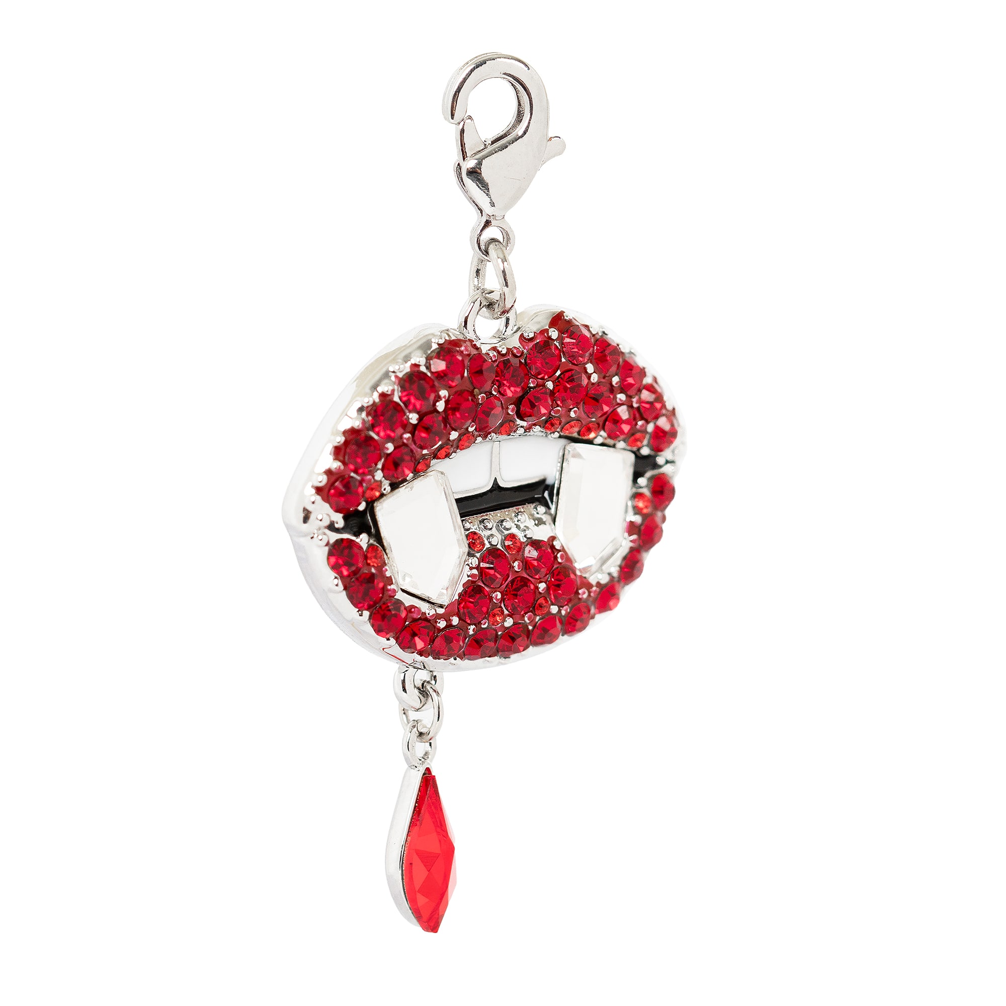 Vampire Lips Austrian Crystal Charm by Bead Landing™