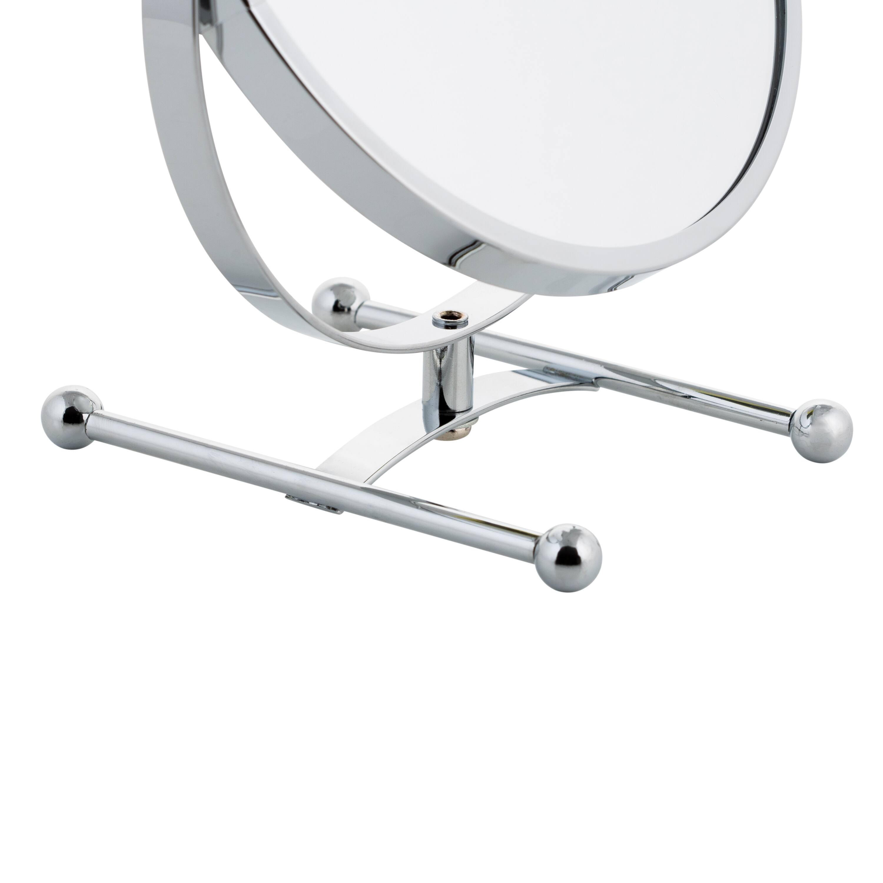 Home Details 7" Chrome 5X Magnification Dual Sided Vanity Mirror