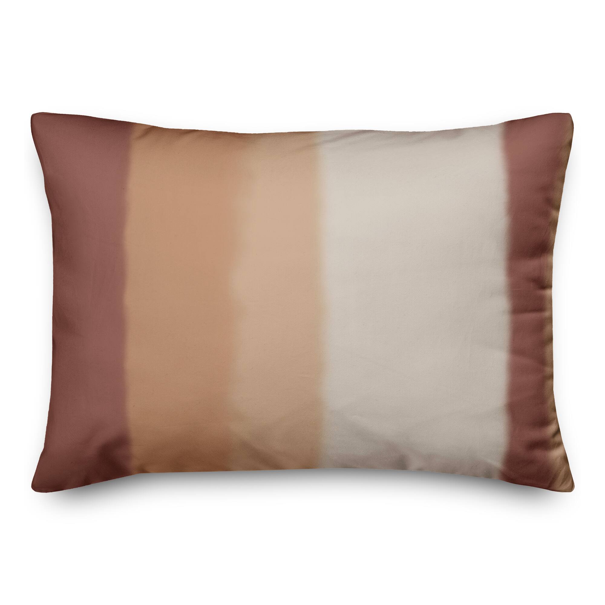 Watercolor Stripes 14" x 20" Throw Pillow