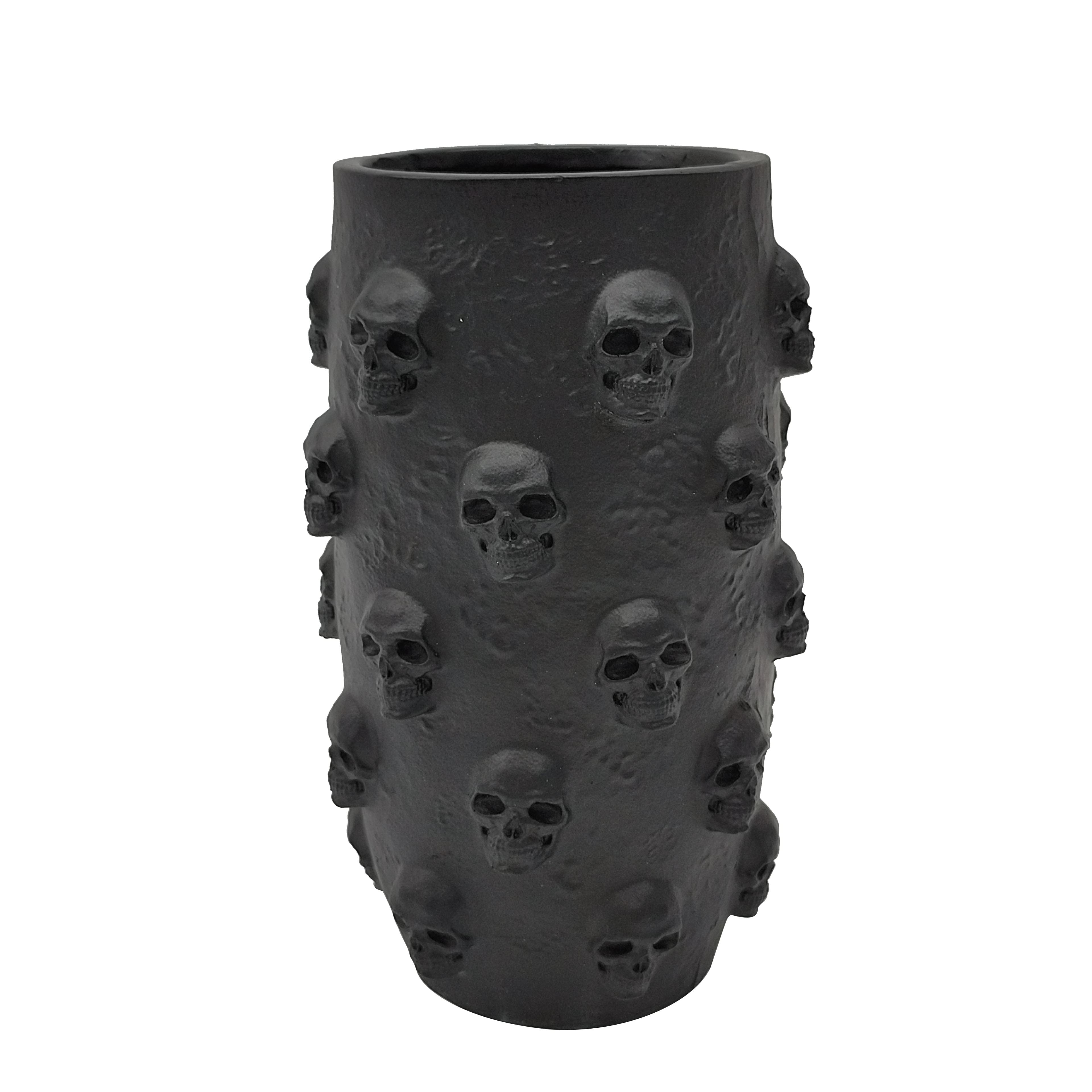 7.5" Black Skulls Vase by Ashland®