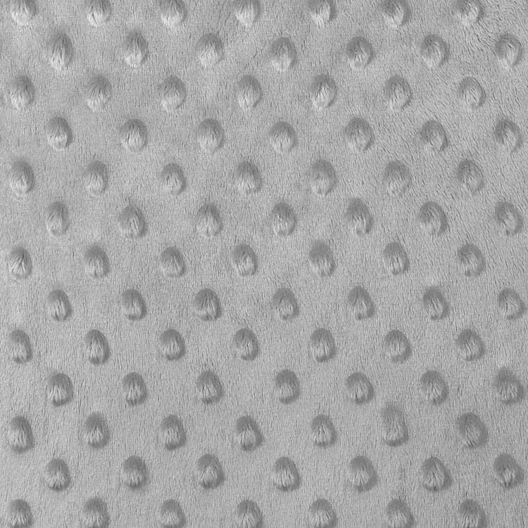 Gray Minky Dot