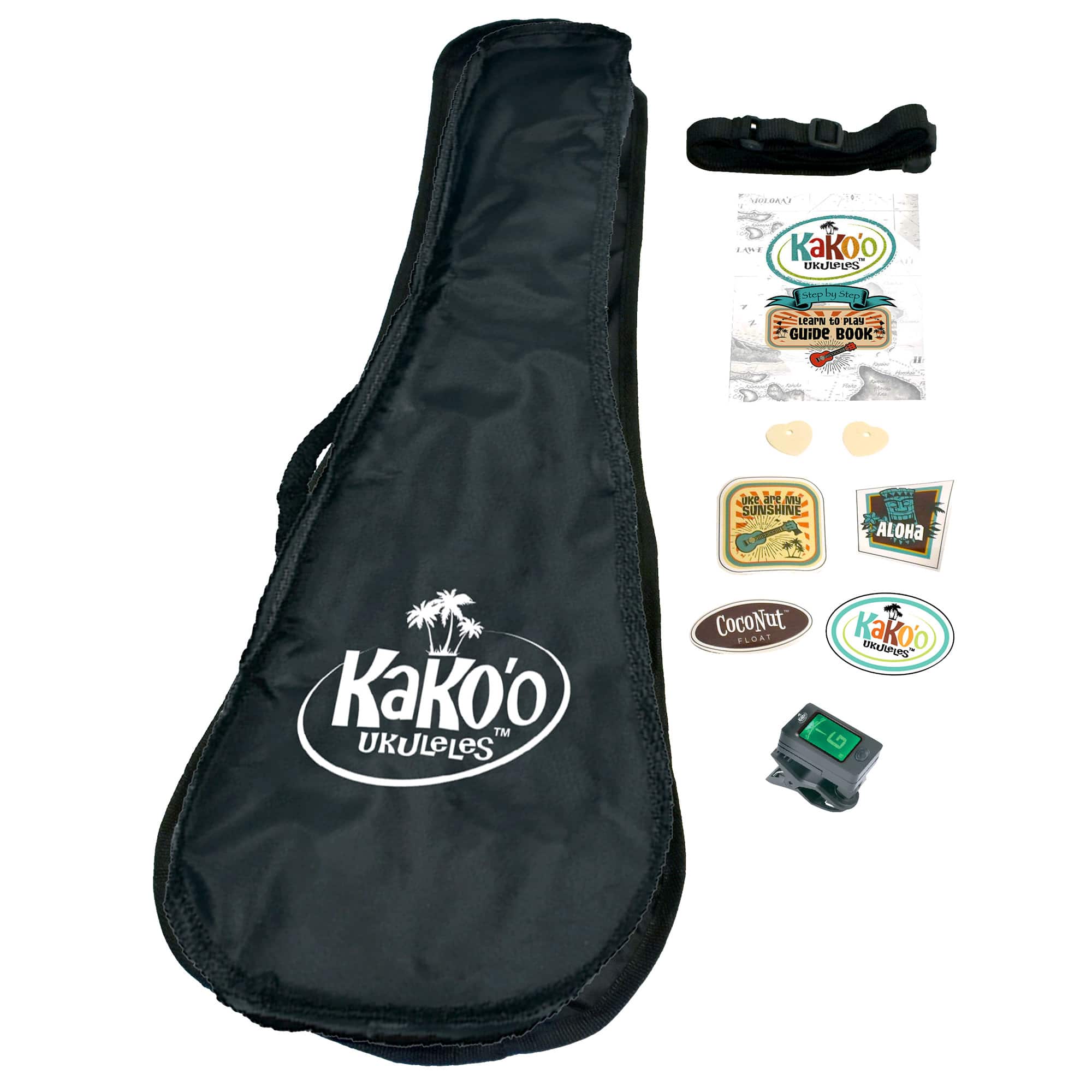 Salus KaKo'o 21" Pacific Blue Professional Wooden Ukulele Set