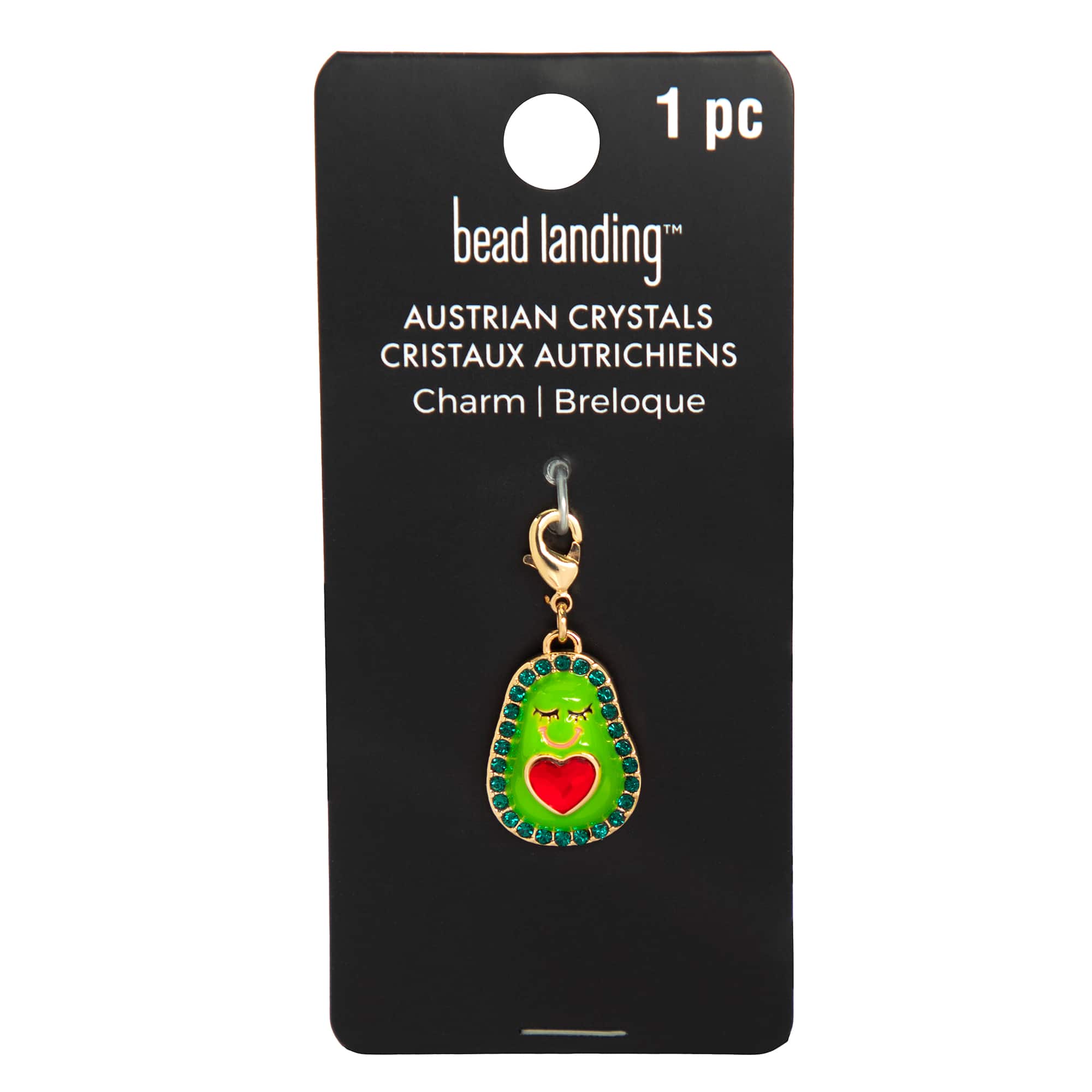 Avocado Austrian Crystal Charm by Bead Landing™