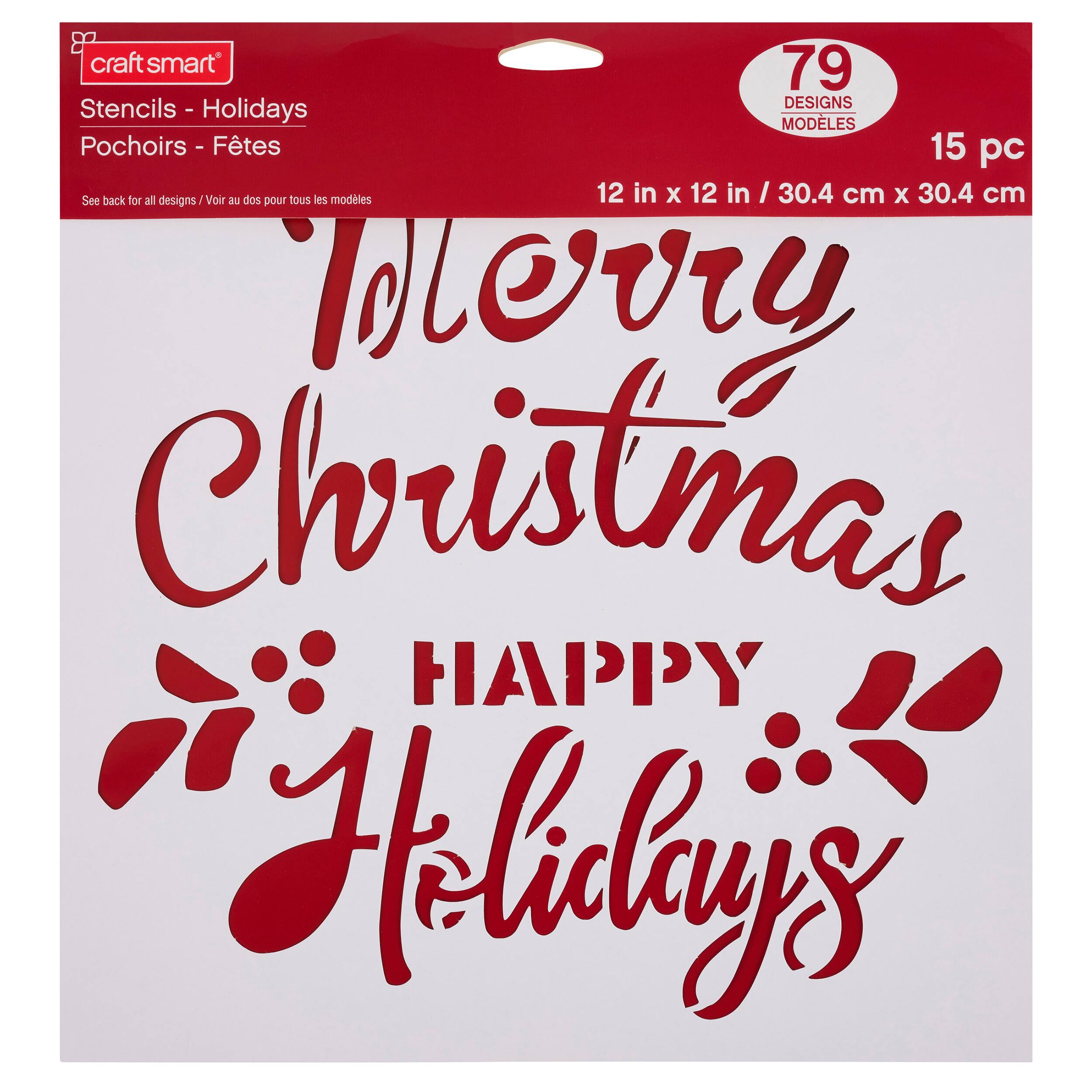Holidays Stencils by Craft Smart®, 12" x 12"