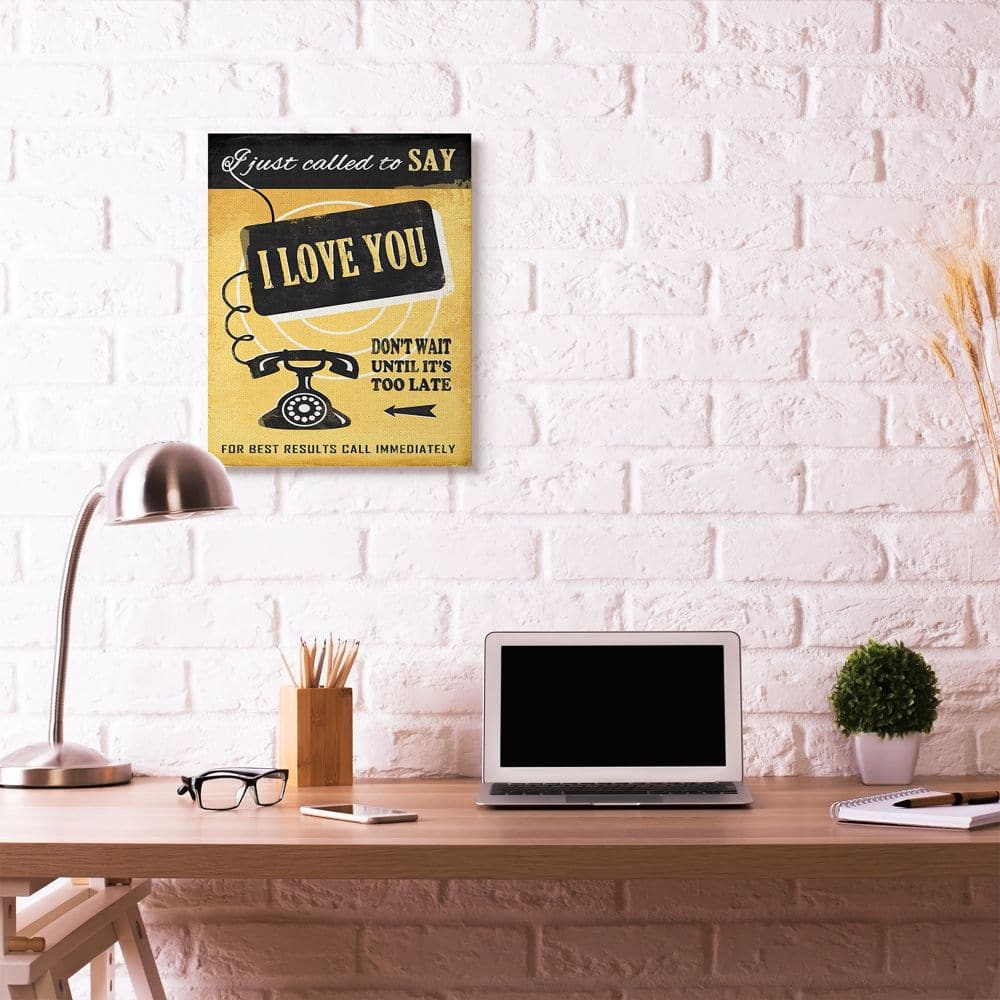 Stupell Industries Love Call Canvas Wall Art