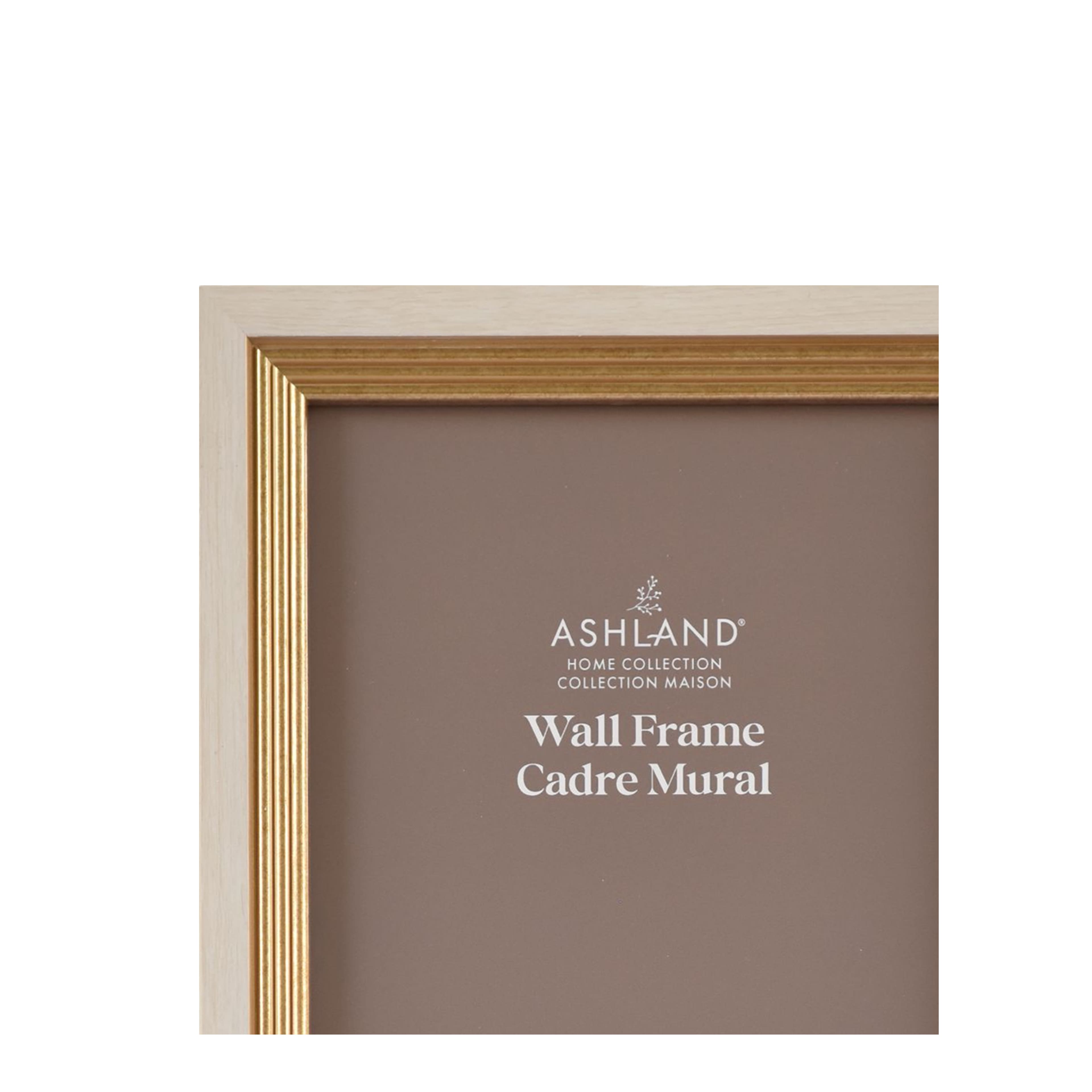 Home White & Gold Stripe Wood Gallery Frame by Ashland