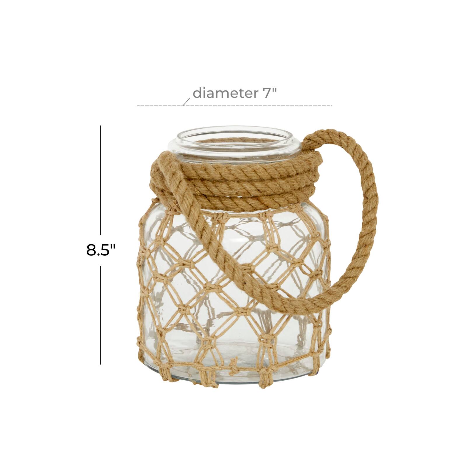 Brown Glass Coastal Lantern