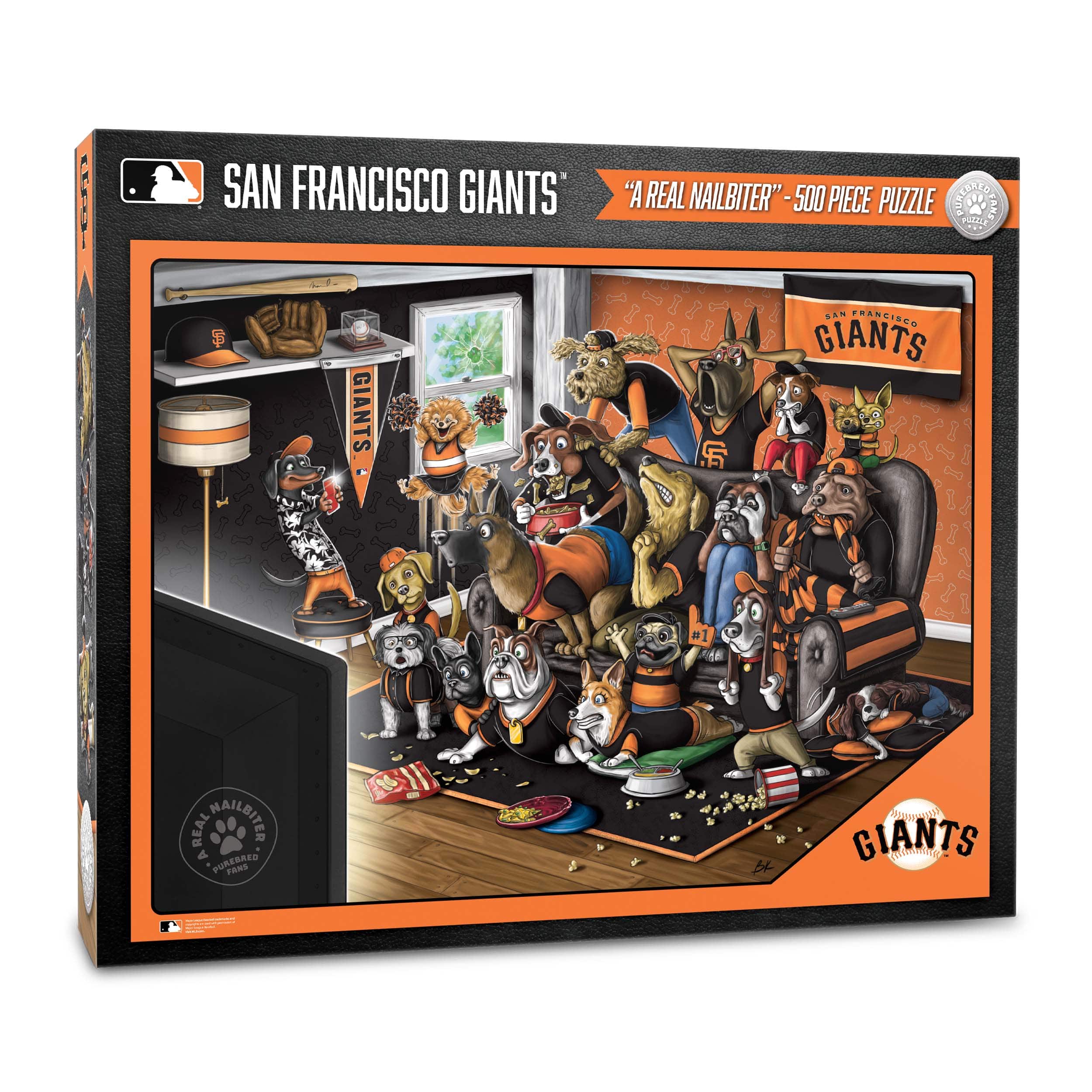 MLB Purebred Fans A Real Nailbiter 500 Piece Puzzle By Youthefan in San Francisco Giants | 18" x 24" | Michaels®