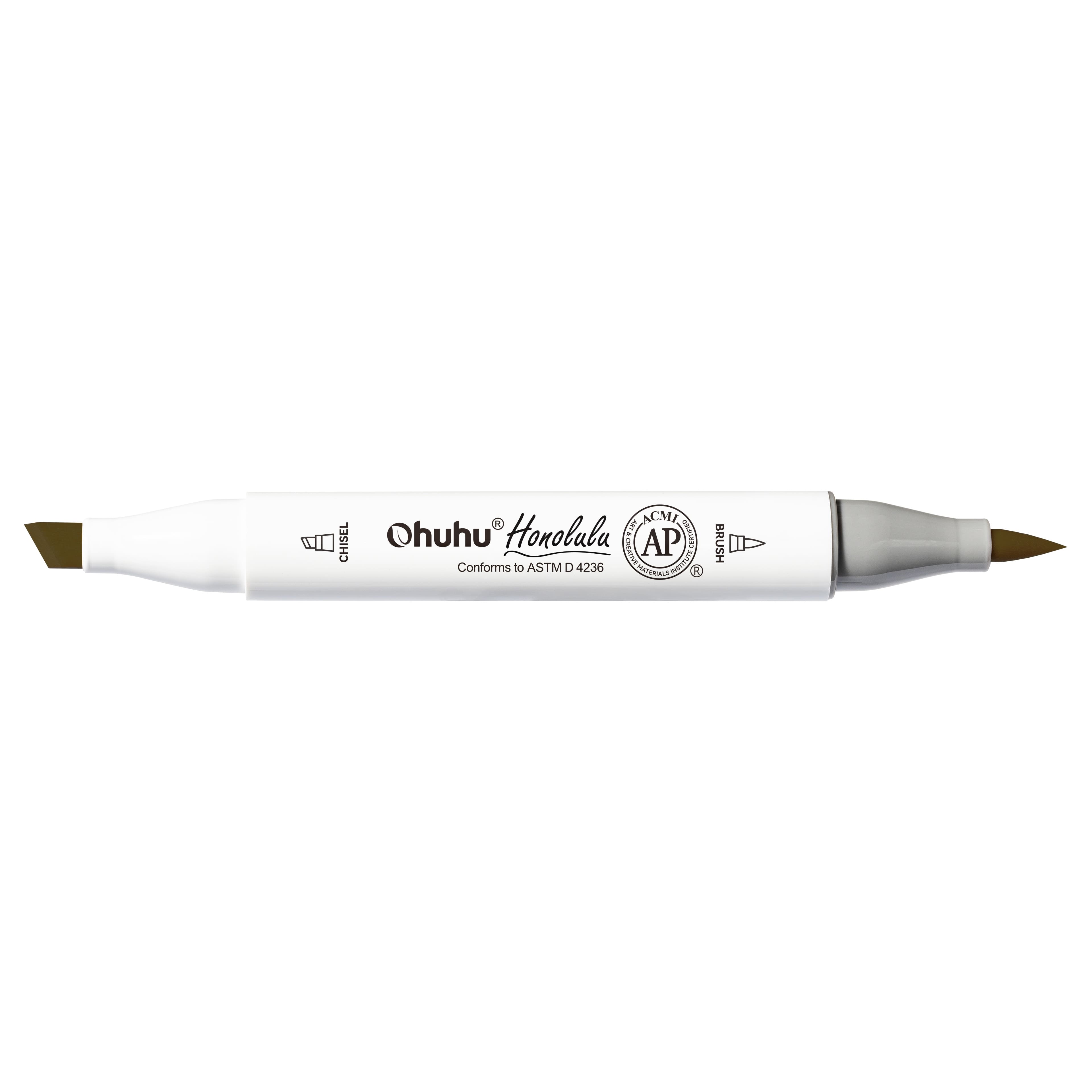 Ohuhu® Honolulu Brush & Chisel Dual Tip Marker
