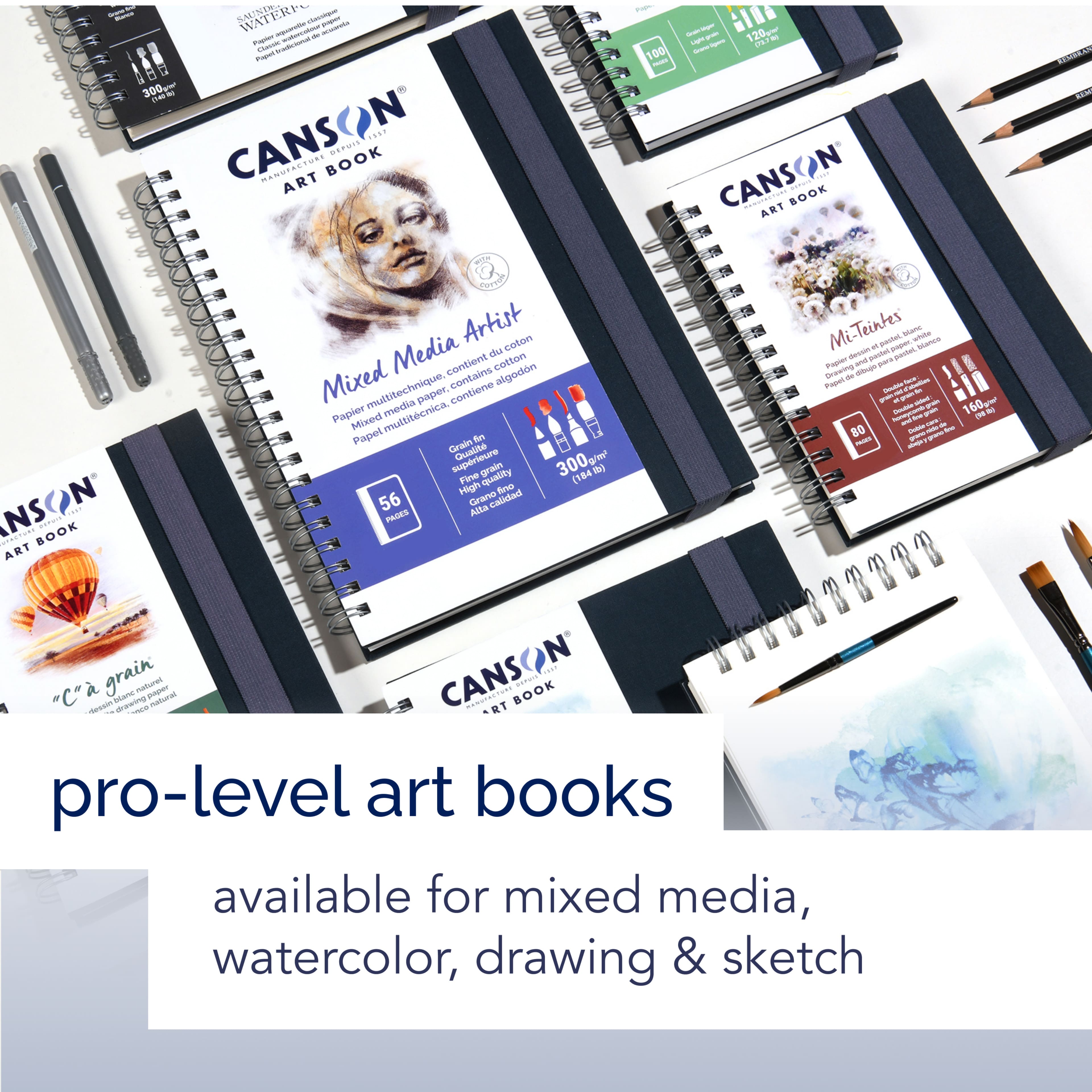 Canson® Mixed Media Artist Book, 8.3" x 11.7"