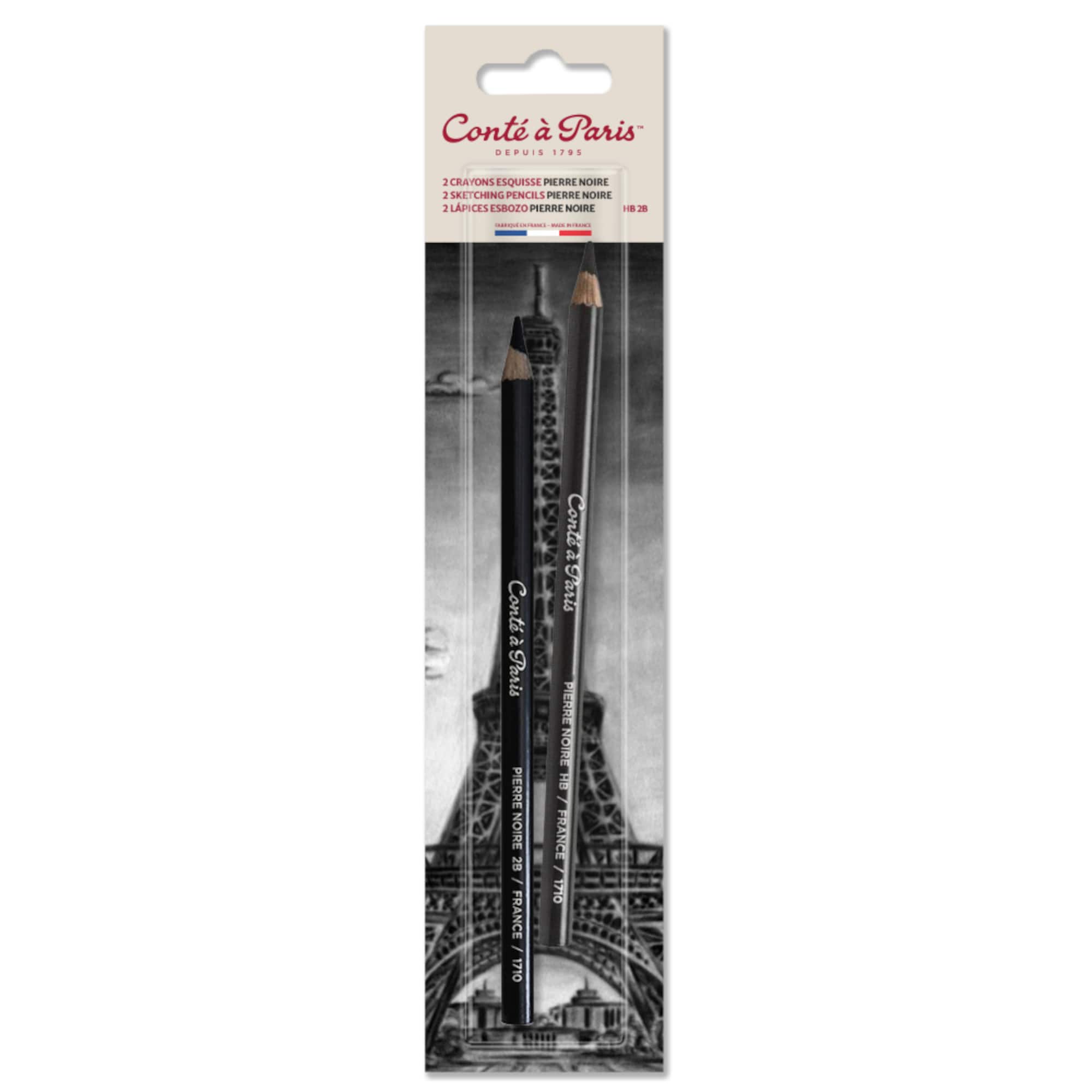 Conté à Paris™ Pierre Noire Sketching & Drawing Pencils, 2ct.