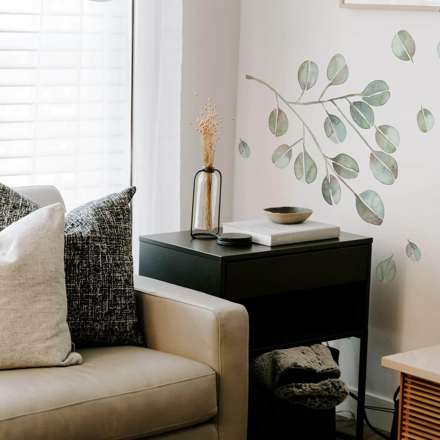 RoomMates Catcoq Eucalyptus Peel & Stick Giant Wall Decals