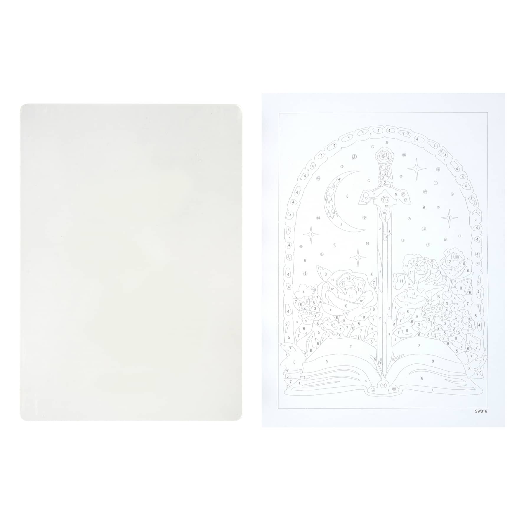 Sword & Book Paint-by-Number Acrylic Surface Kit by Artist's Loft®