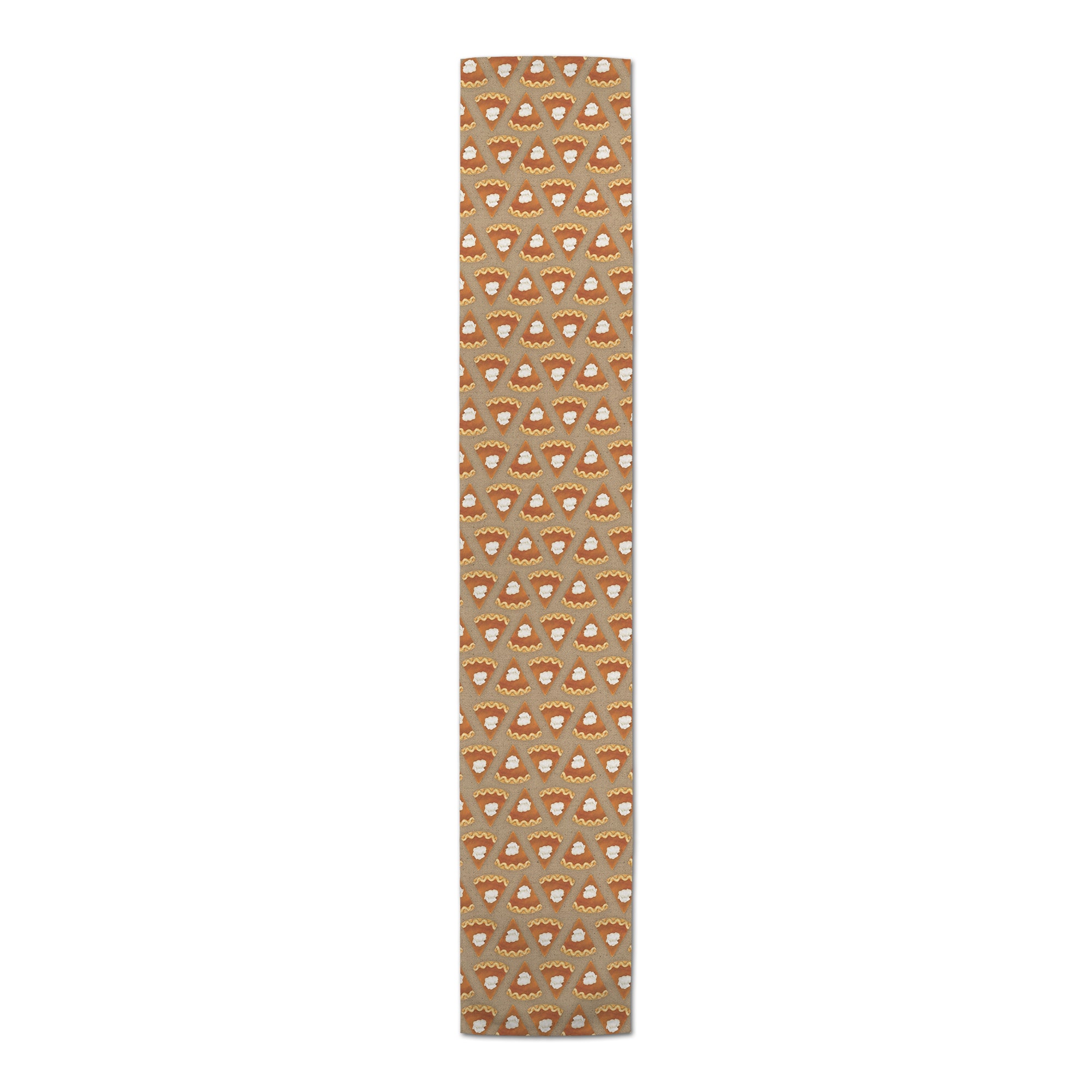 72" Pumpkin Pie Pattern Poly Twill Table Runner