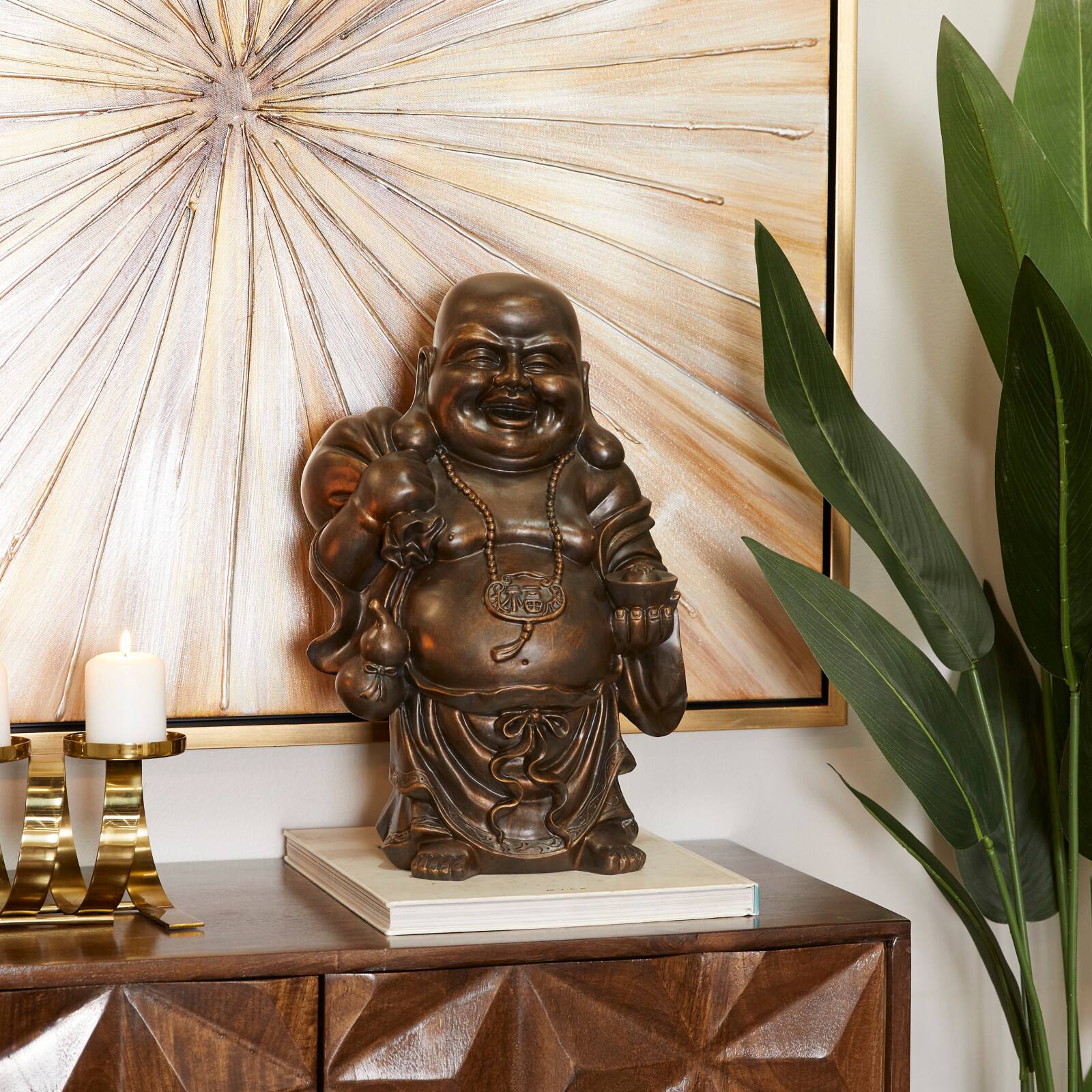 Copper Polystone Bohemian Sculpture, Set of 17" x 11" x 8"