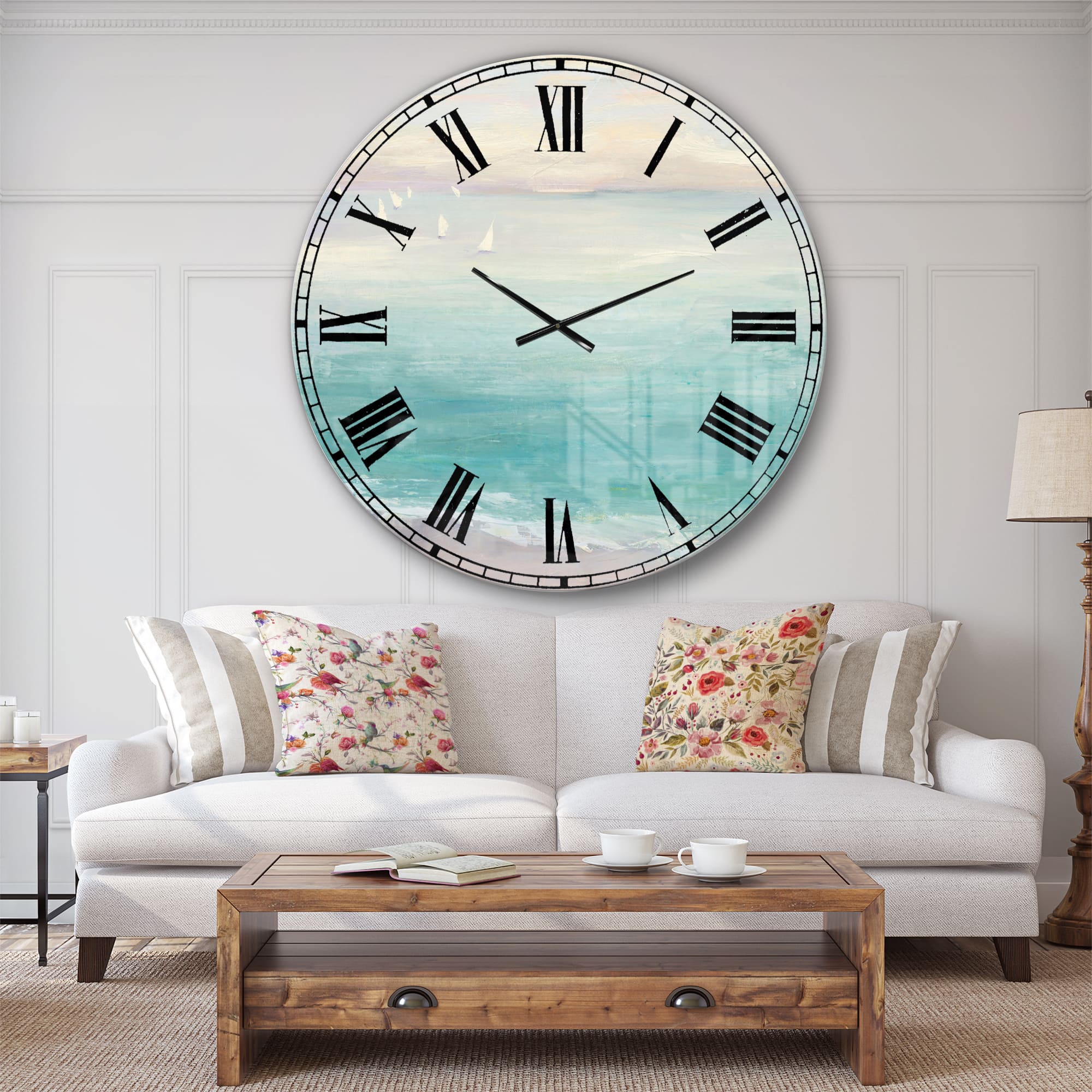 Designart From The Shore Traditional Wall Clock