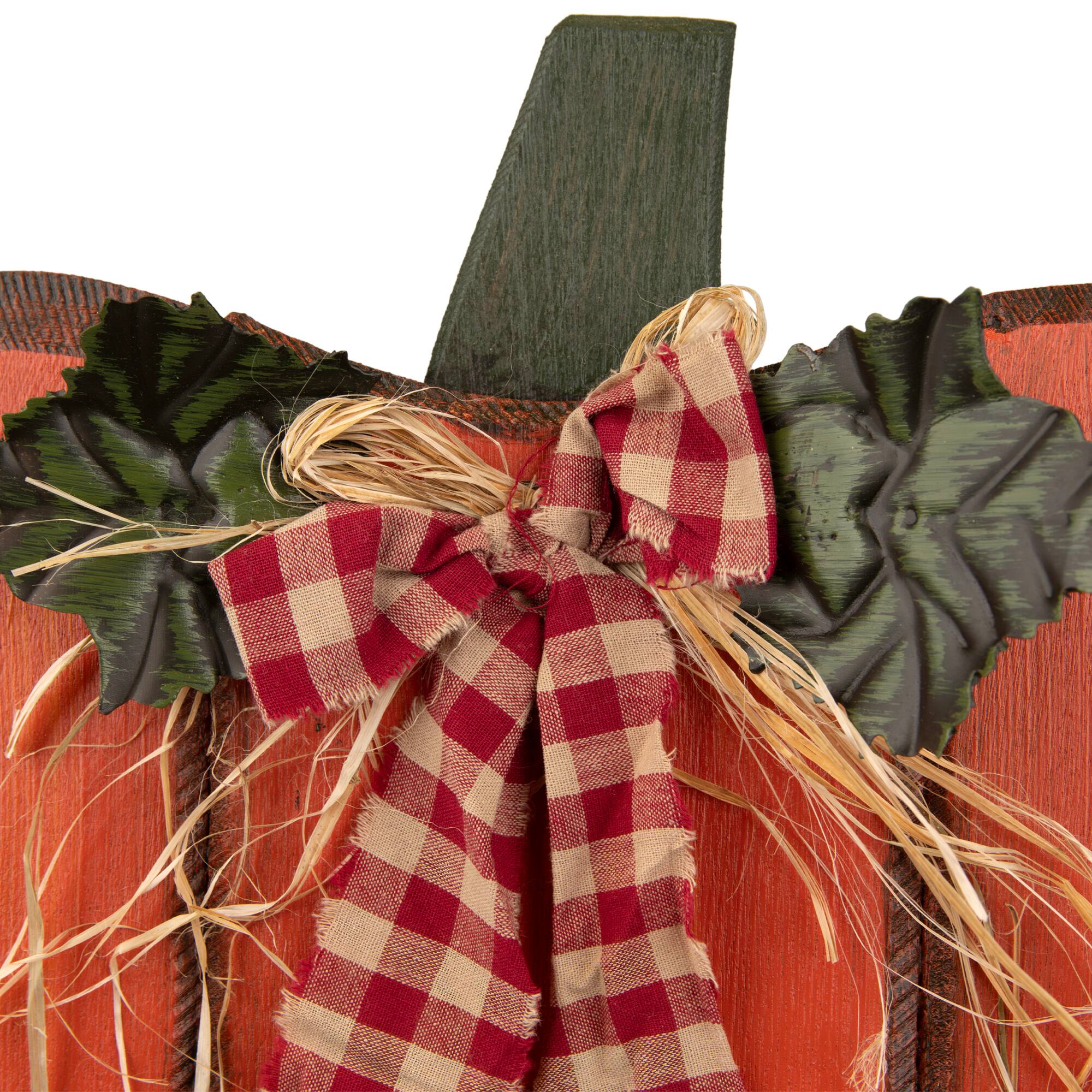 10" Green & Orange Fall Harvest Pumpkin