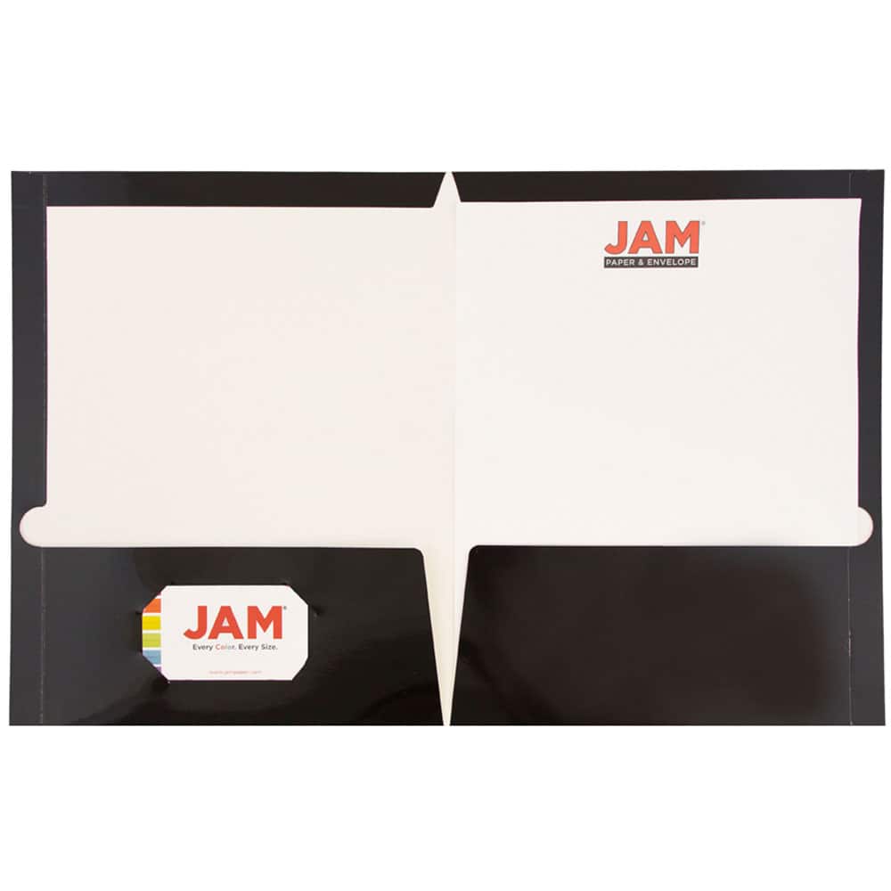 JAM Paper Glossy Laminated Two Pocket Folders, 100ct.