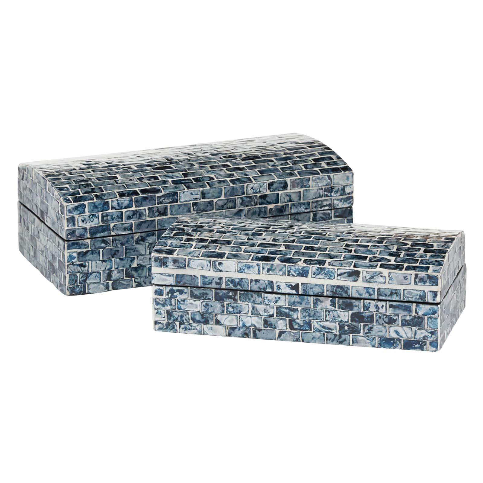 Blue Mother of Pearl Coastal Box Set