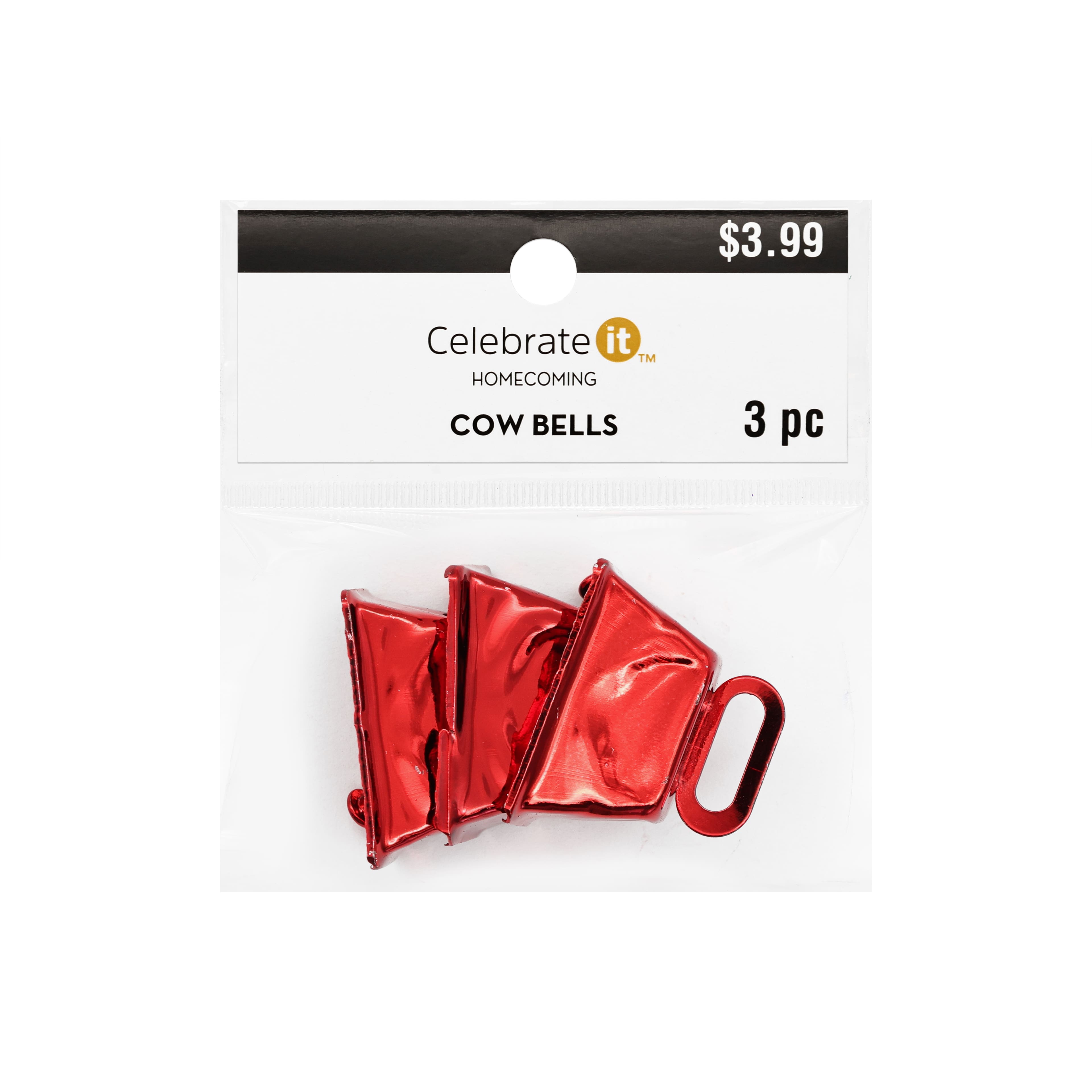 1" Cow Bell Homecoming Embellishments