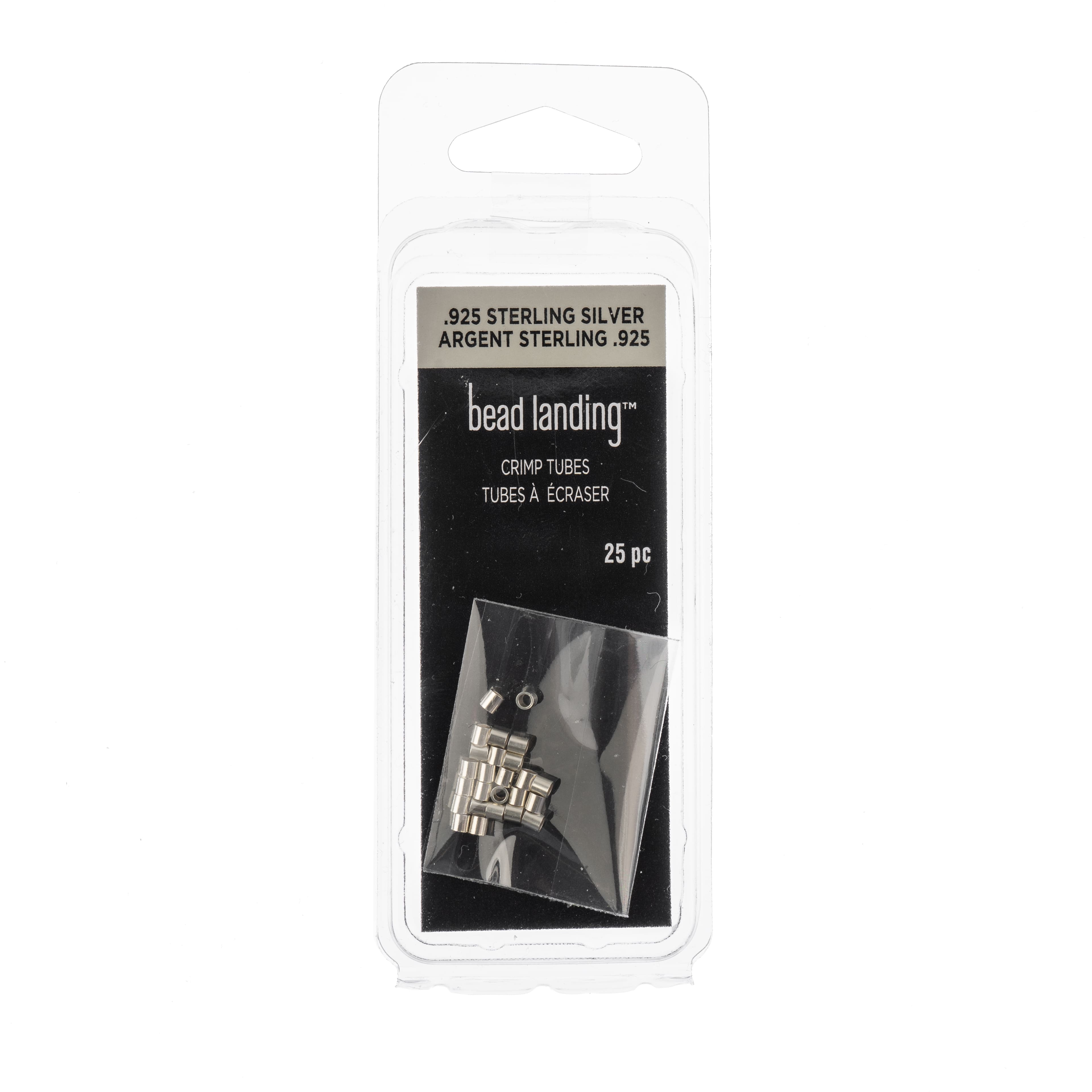 12 Packs: 25 ct. (300 total) 2mm Sterling Silver Crimp Tubes Findings by Bead Landing™