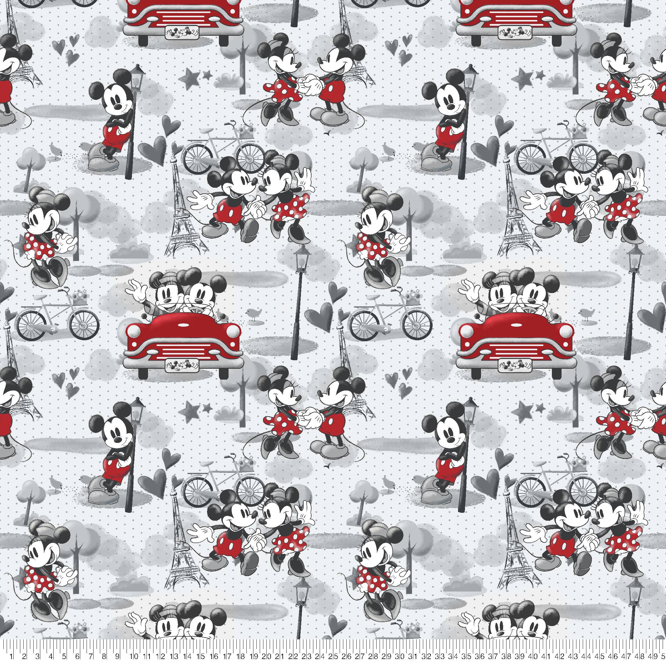 Springs Creative Disney® Mickey & Minnie in Paris Fleece