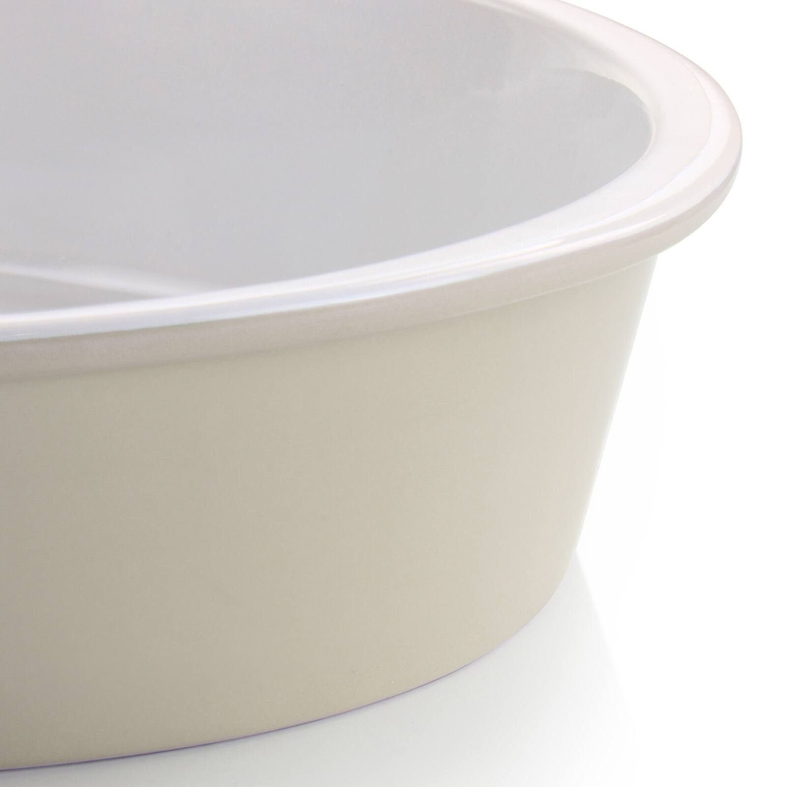 Martha Stewart 13" Taupe Ceramic Oval Baker