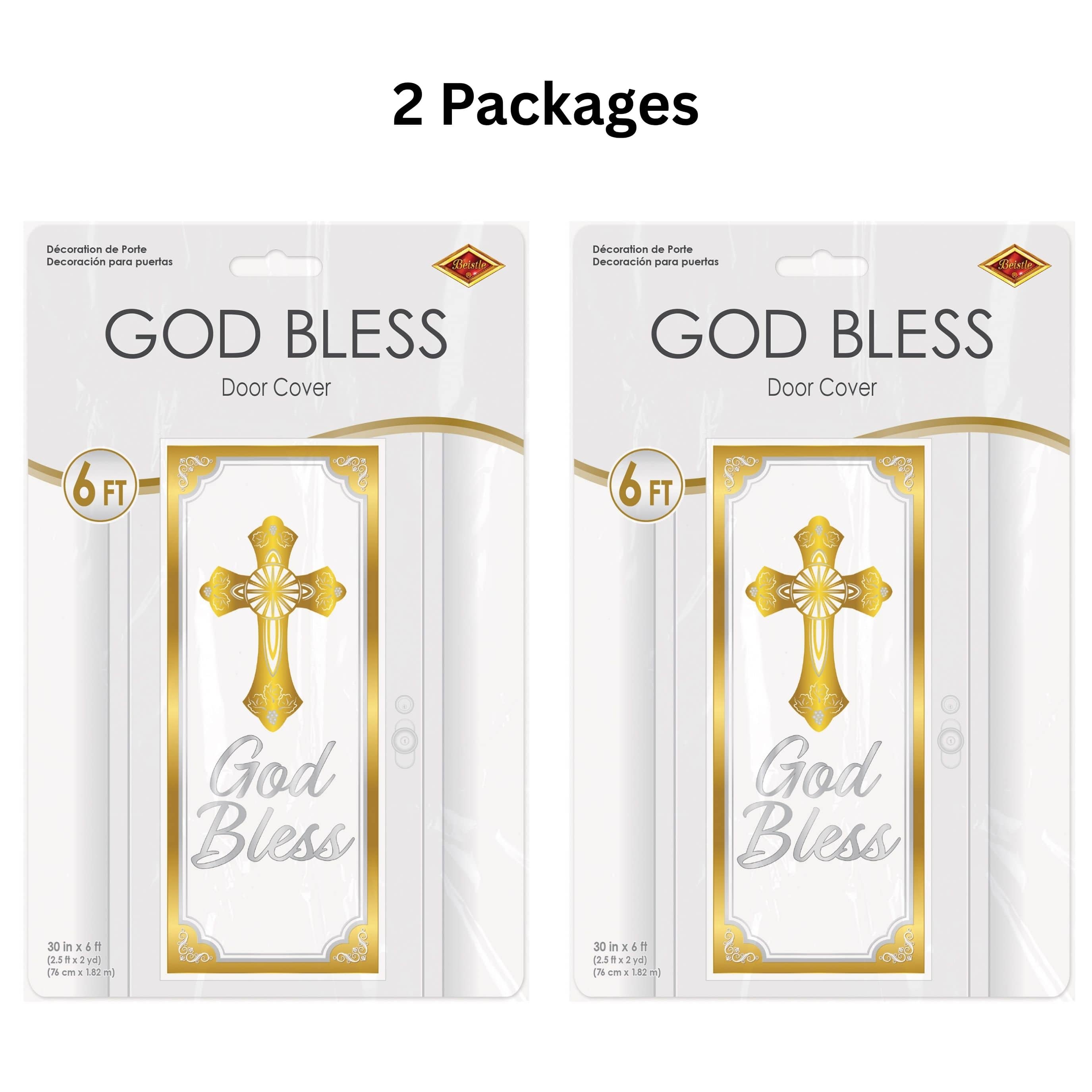 Beistle 6ft. God Bless Door Covers, 2ct.