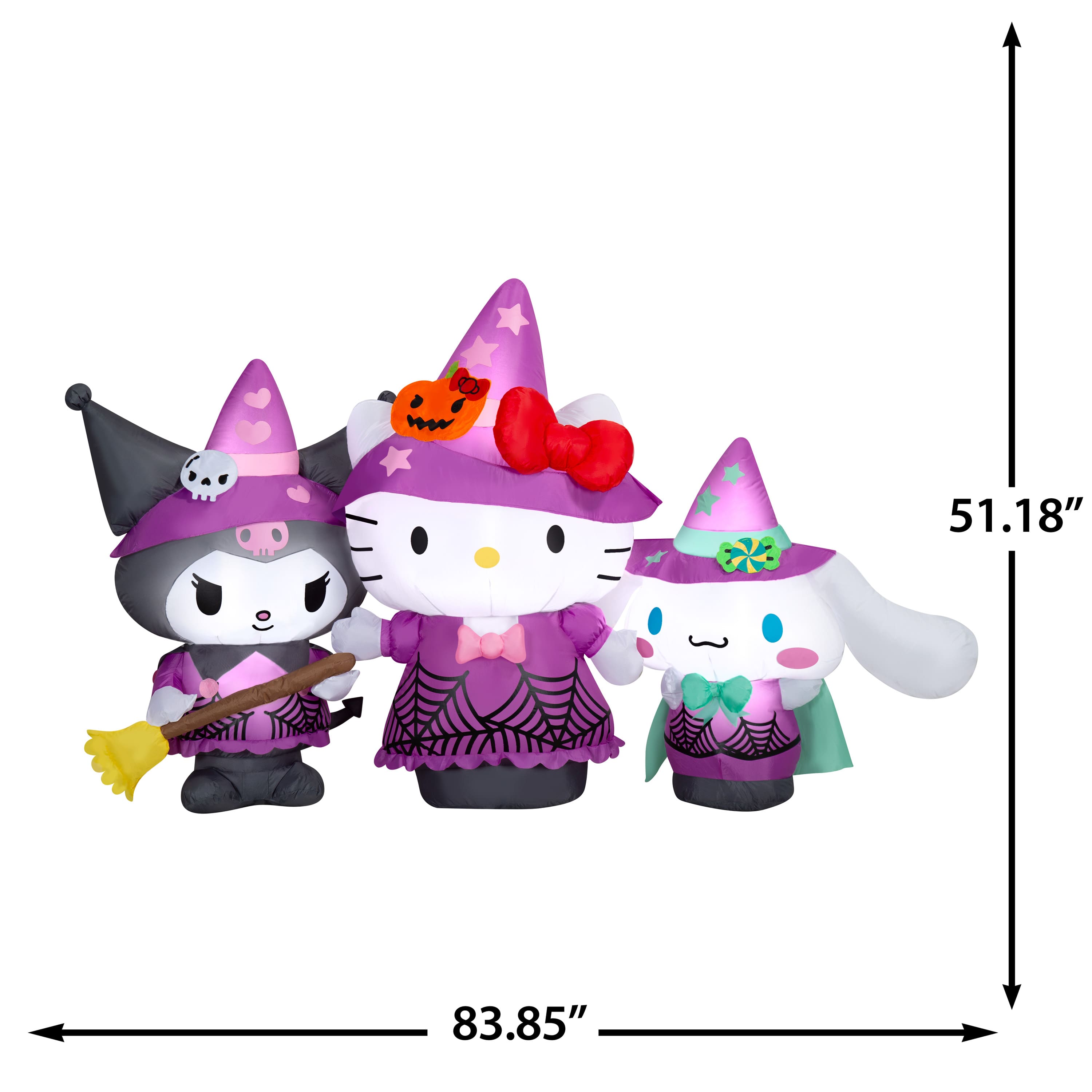 4ft. Airblown® Inflatable Hello Kitty® & Friends Halloween Scene