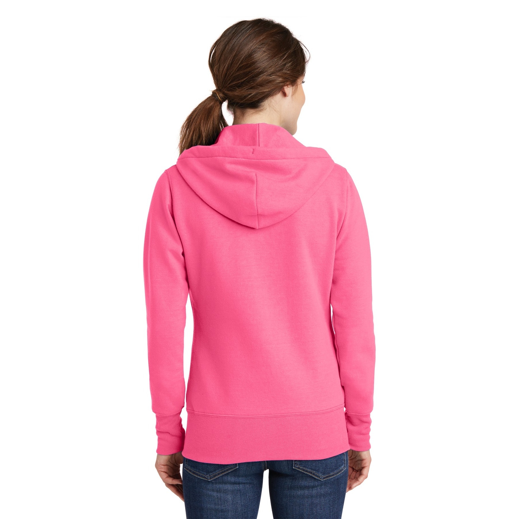 Port & Company® Ladies Core Fleece Full-Zip Hooded Sweatshirt
