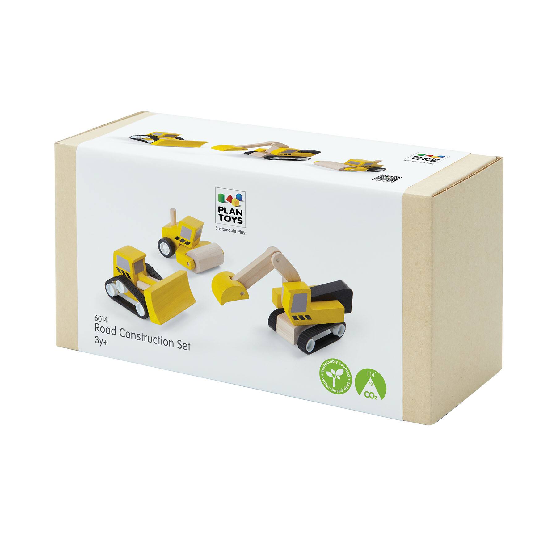 PlanToys Road Construction Wooden Playset
