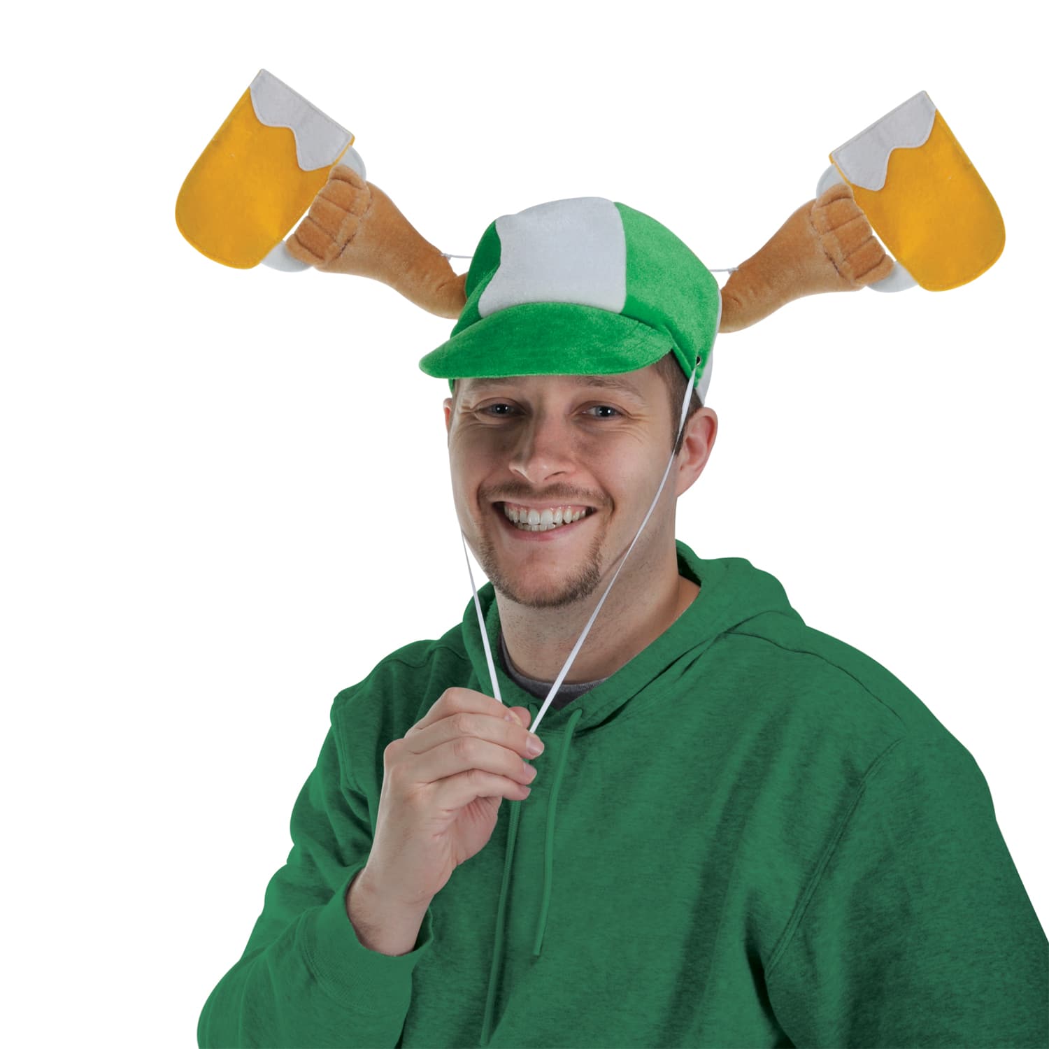 Beistle Plush St. Patrick's Day Mugs Cap with Arms