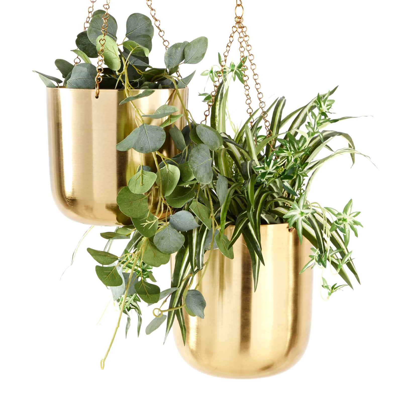 CosmoLiving by Cosmopolitan Gold Metal Glam Planter Set
