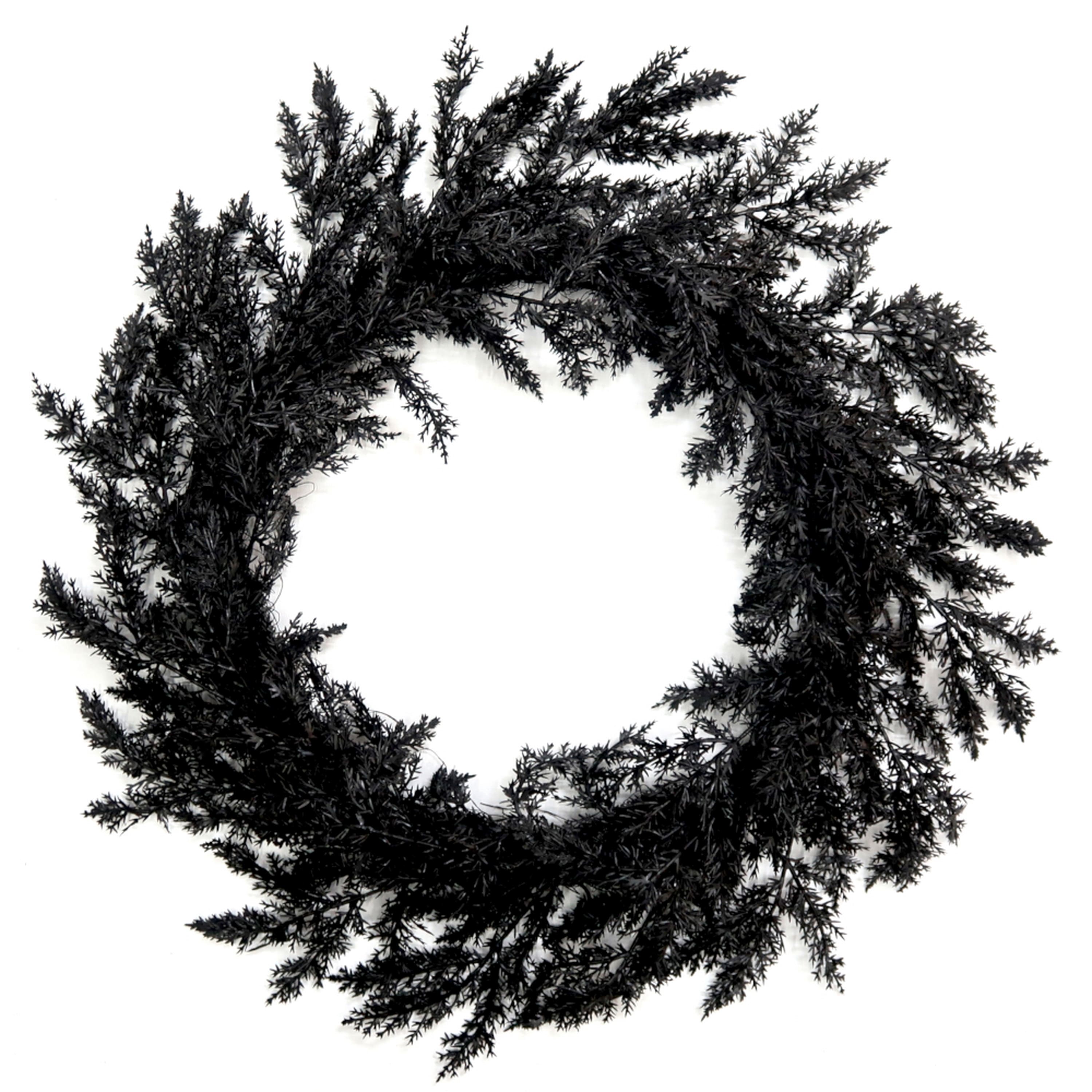 26" Black Cypress Wreath by Ashland®