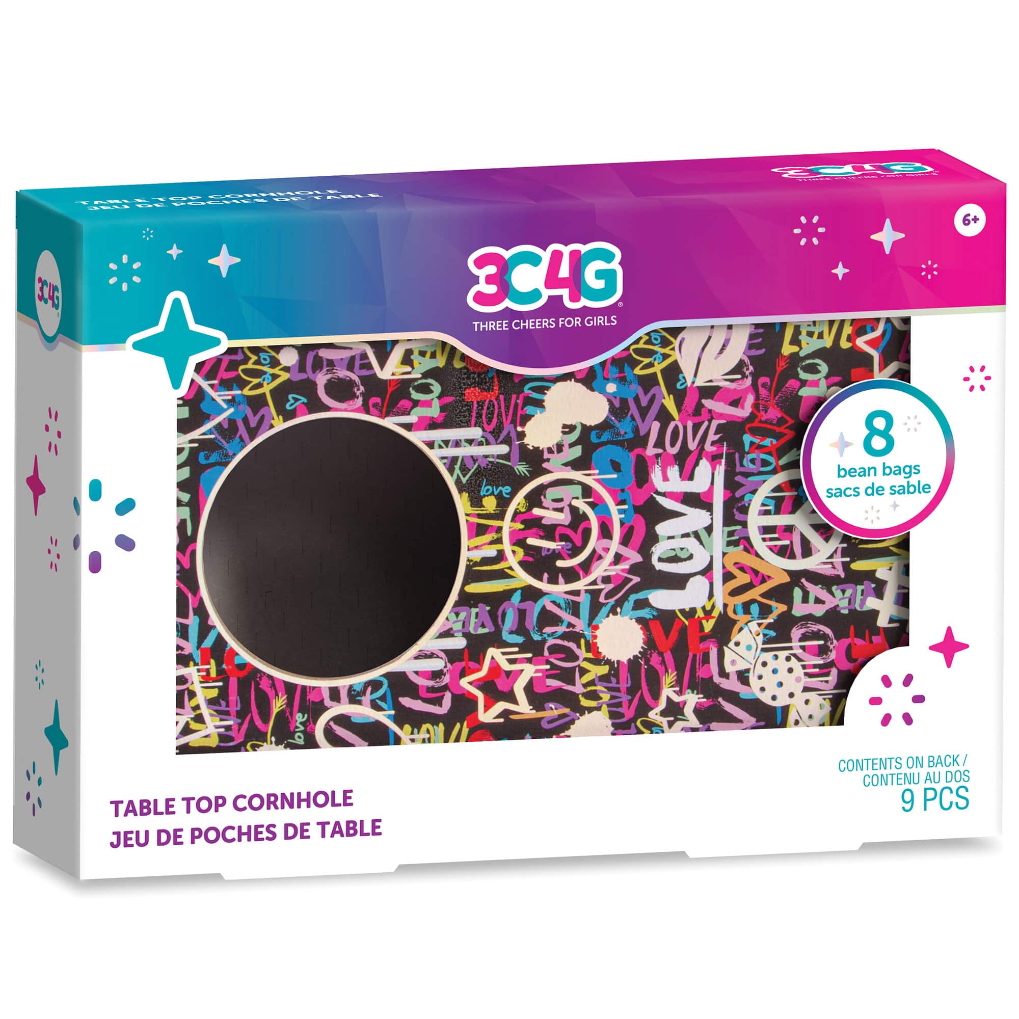 Make It Real™ 3C4G Graffiti Table Top Cornhole Set