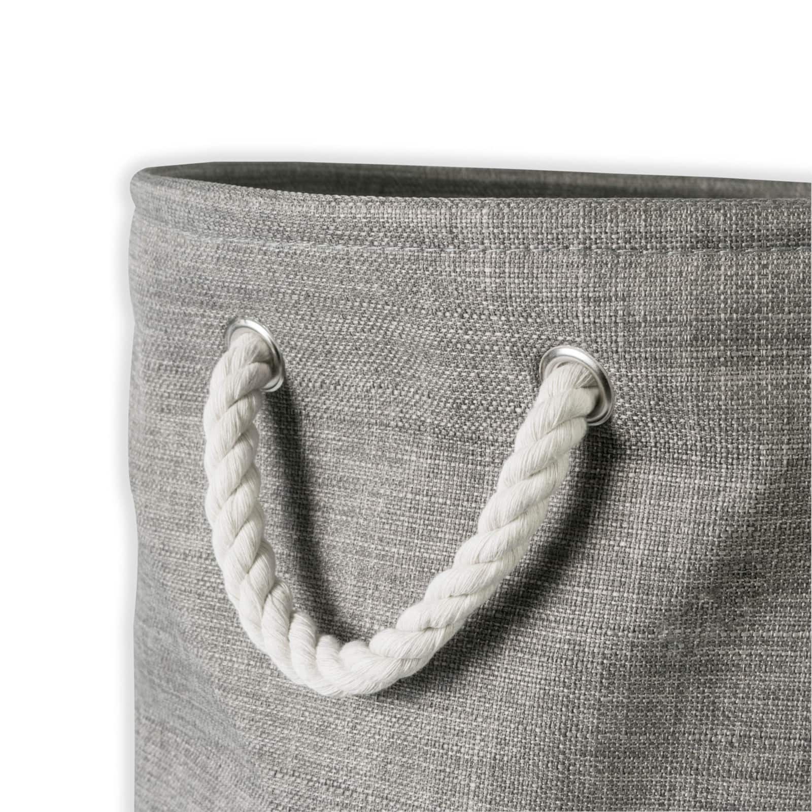 Medium Gray Polyester Variegated Round Bin