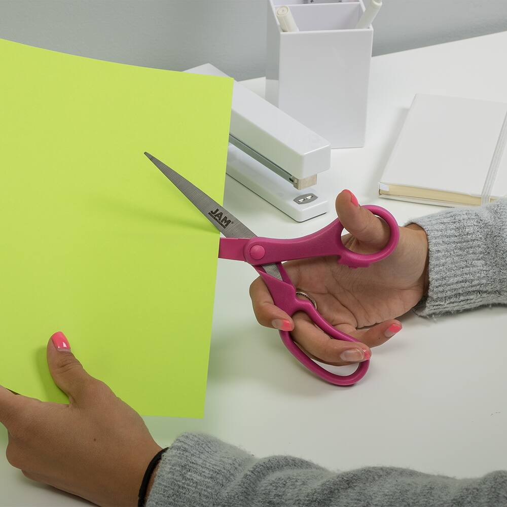 JAM Paper 8" Ergonomic Multi-Purpose Precision Scissors