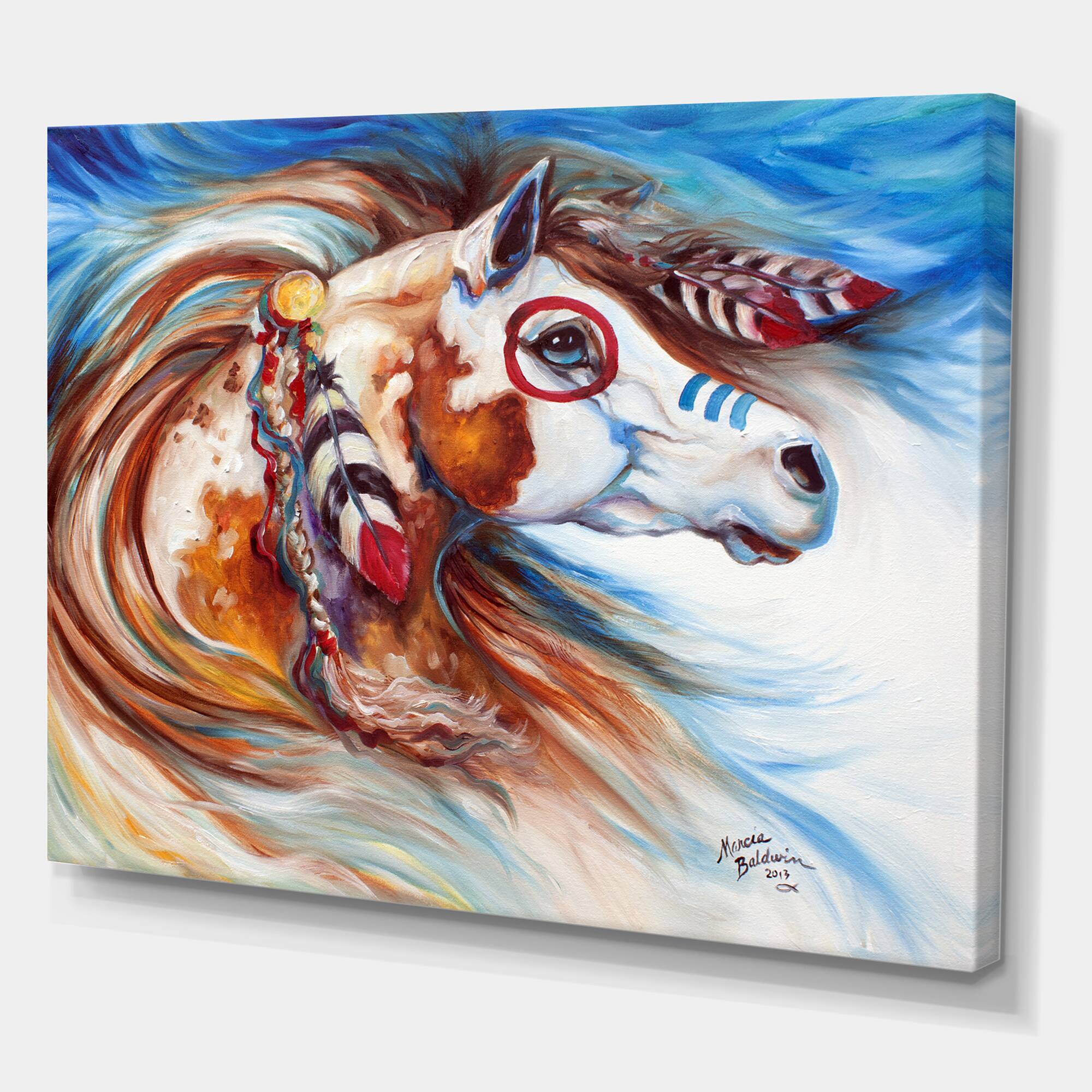 Designart - Wind Of Thunder Indian War Horse